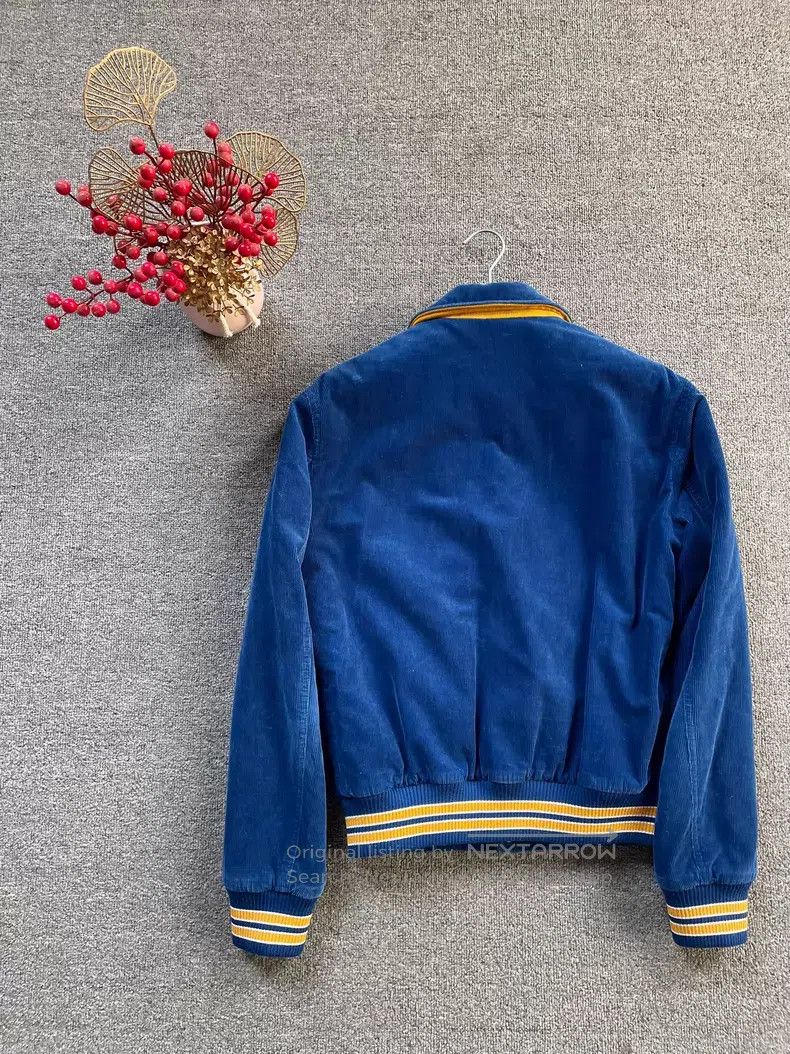 Saint Laurent Paris Saint Laurent Paris Embroidered Blue Corduroy Quilted Base Size US S / EU 44-46 / 1 - 2 Thumbnail