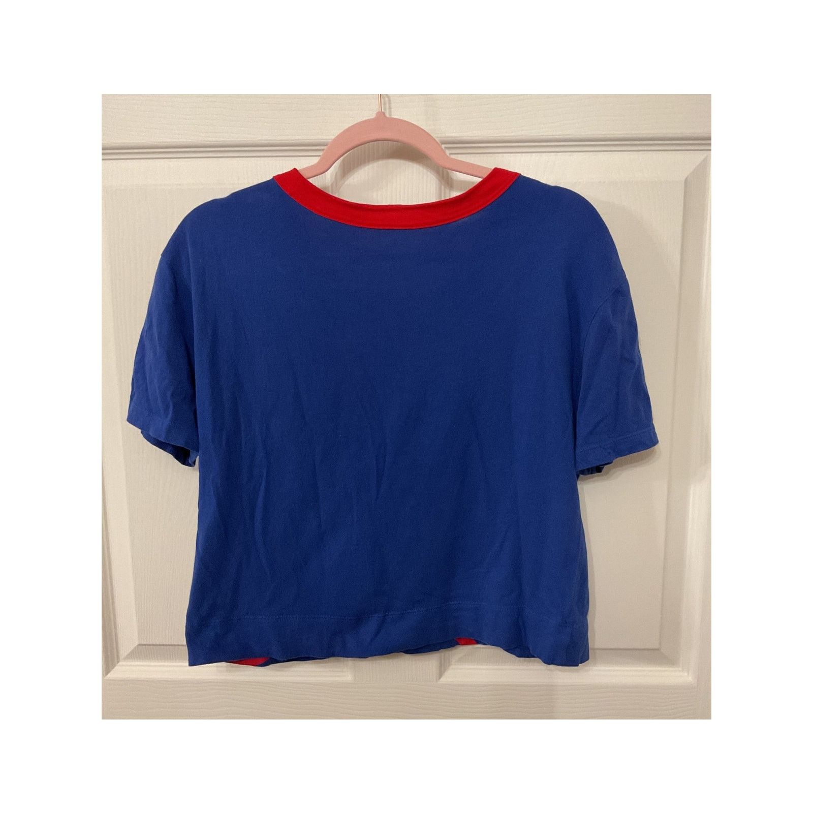 Nike Nike Women's Chicago Cubs Team First High Boxy Crop Tee, S Size S / US 4 / IT 40 - 6 Thumbnail