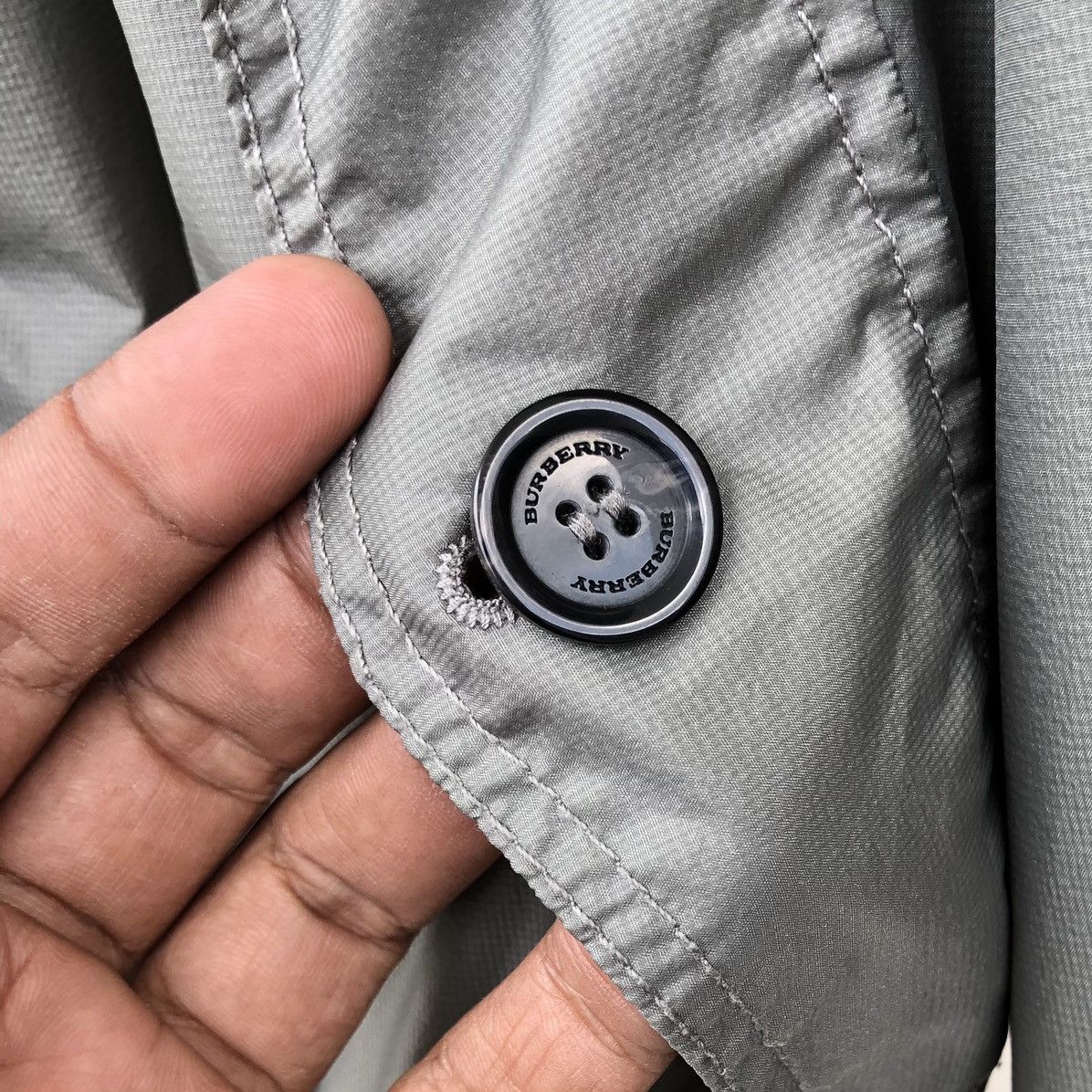 Burberry Burberry Brit Stonewashed Grey Zip Front Bomber Jacket Size US S / EU 44-46 / 1 - 14 Thumbnail