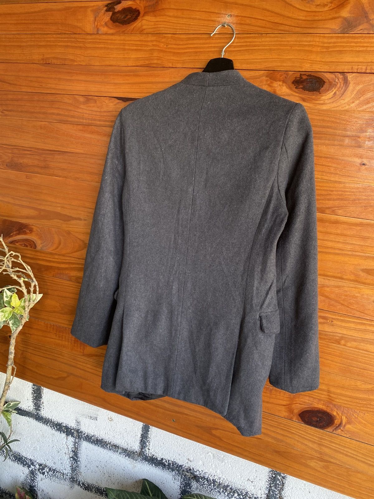 JOHN LAWRENCE SULLIVAN John Lawrence Sullivan Grey Wool Blend Tailored Jacket Size XS / US 0-2 / IT 36-38 - 10 Thumbnail