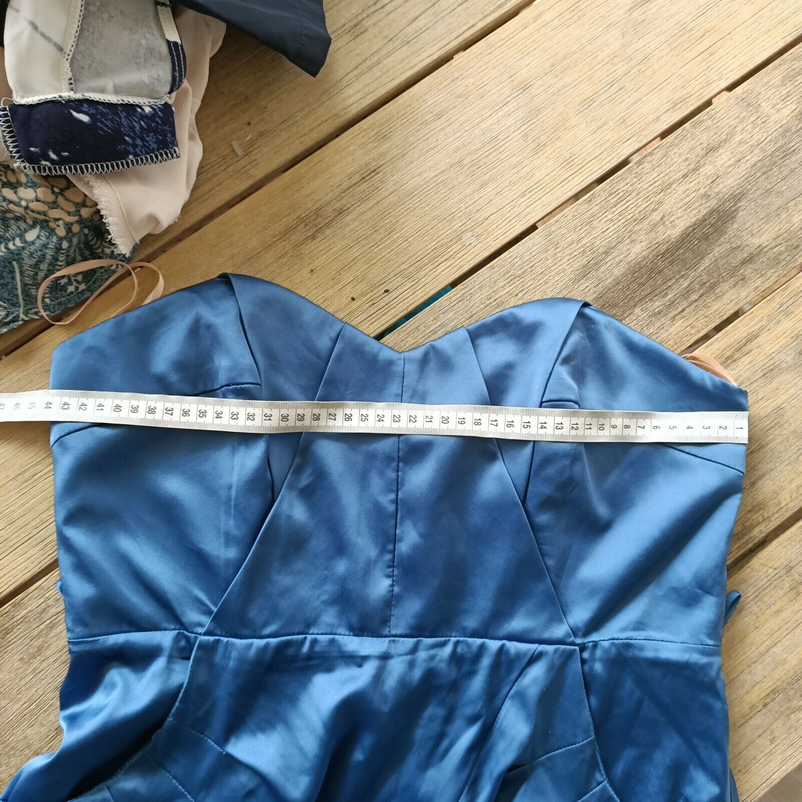 Designer Vintage Cooper St Dress Satin Mini A Line Pleated Evening Size L / US 10 / IT 46 - 10 Thumbnail