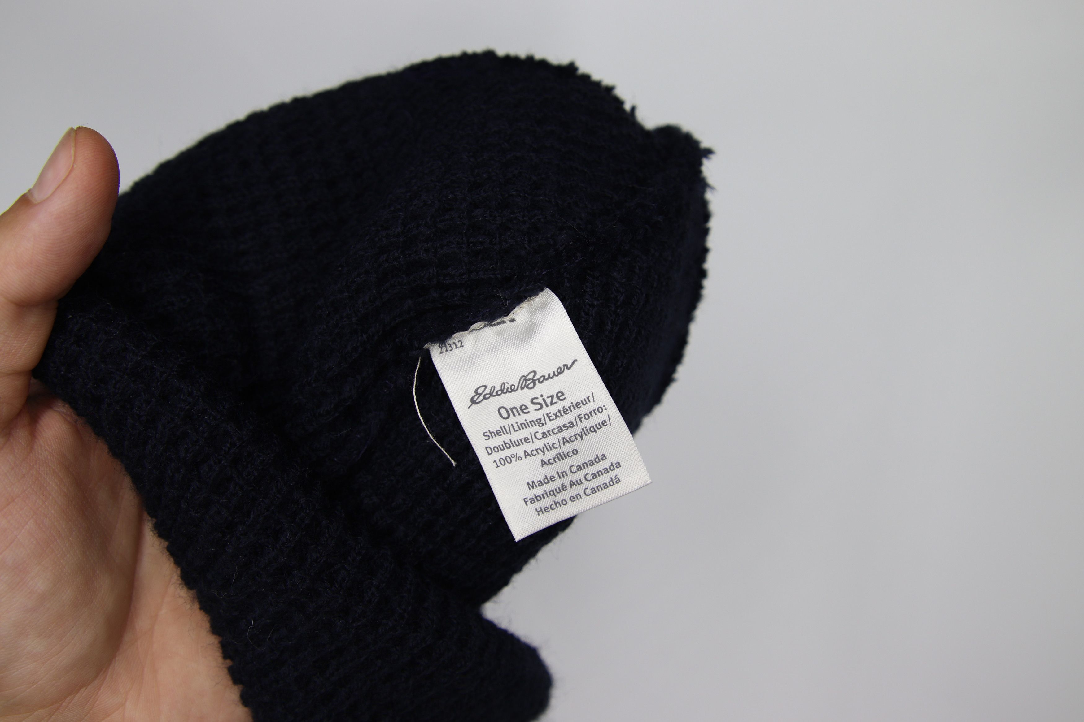 Eddie Bauer Eddie Bauer Patch Beanie Navy Size ONE SIZE - 3 Thumbnail