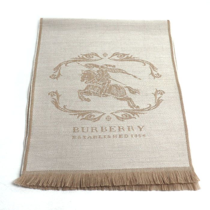 Burberry Burberry Burberry Wool Scarf Natural Material Scarf DUTY FREE for USA Size ONE SIZE - 1 Thumbnail