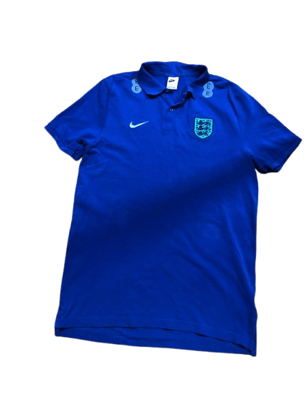 Nike Vintage Nike Blue Embroidered Logo Polo Size L Size US L / EU 52-54 / 3 - 1 Thumbnail