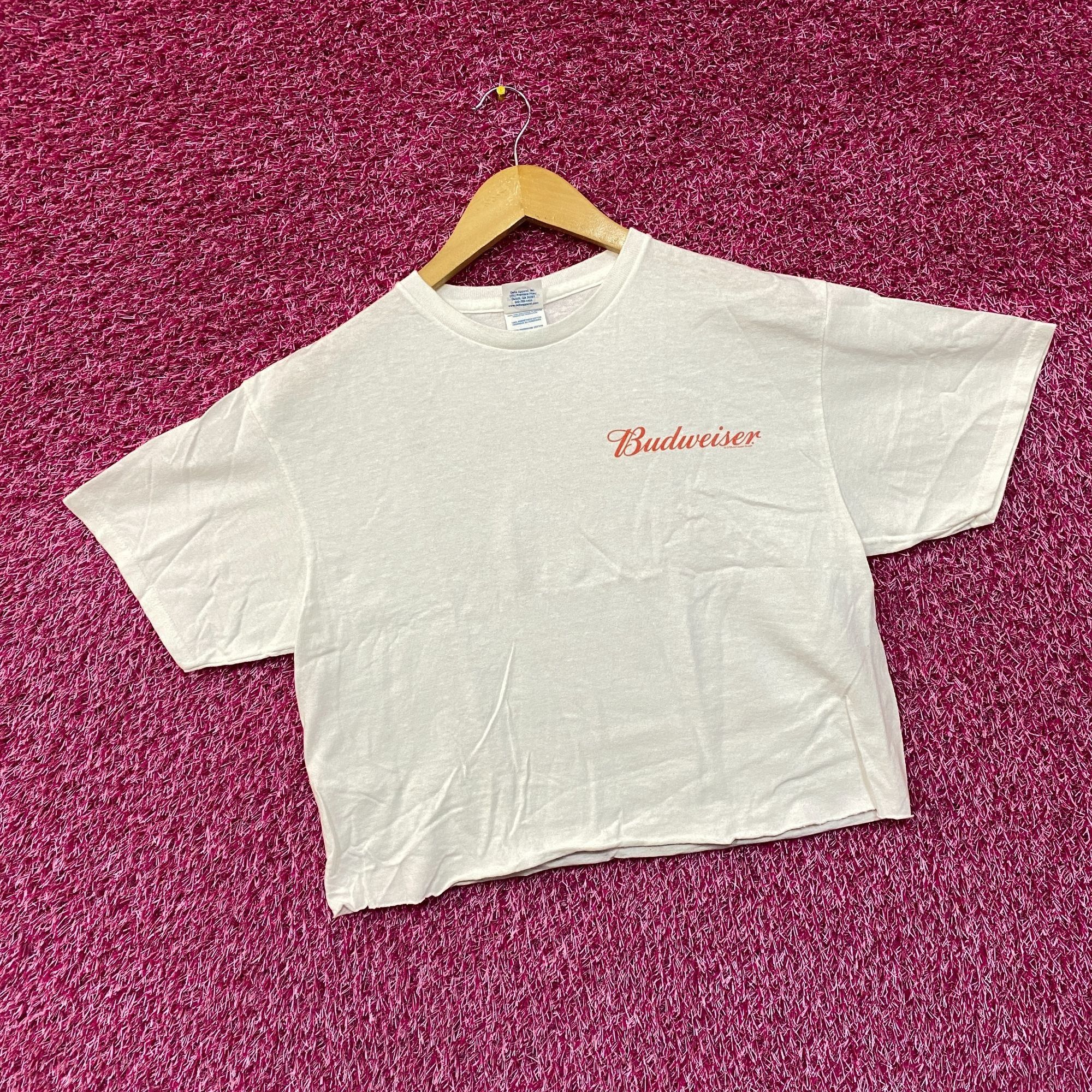 Budweiser World Renowned Budweiser King Of Beers Crop Top Promo T-Shir Size US M / EU 48-50 / 2 - 2 Thumbnail