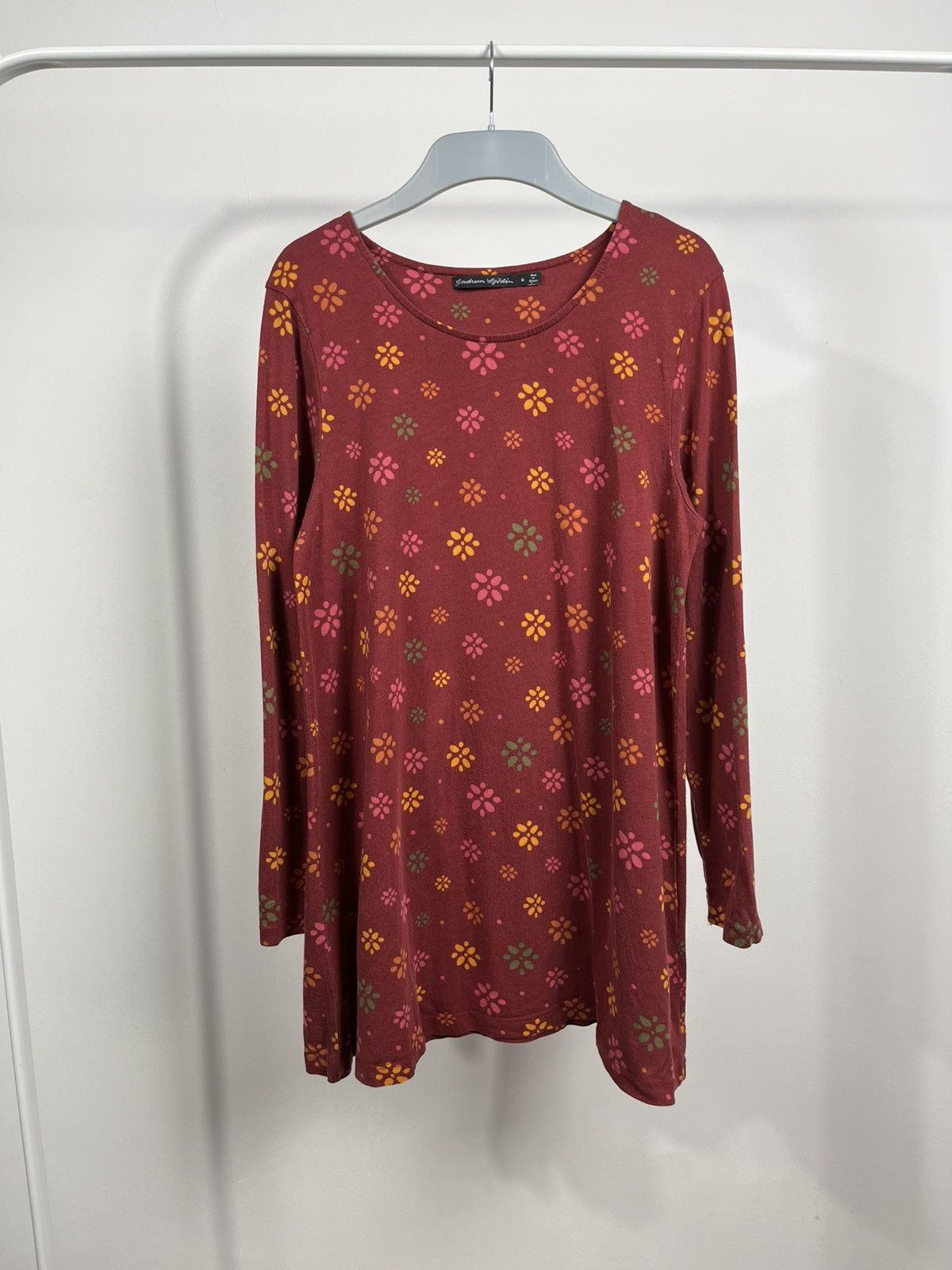 Gudrun Sjoden Gudrun Sjoden Floral Long Sleeve Tunic Top M Organic Cotton Size M / US 6-8 / IT 42-44 - 1 Thumbnail