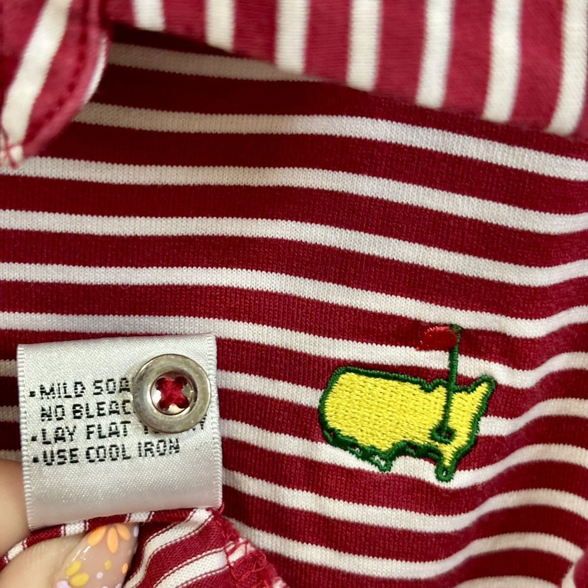 Vintage Women’s MASTERS GOLF Augusta Magnolia Lane PIMA XL pink polo Size XL / US 12-14 / IT 48-50 - 4 Thumbnail