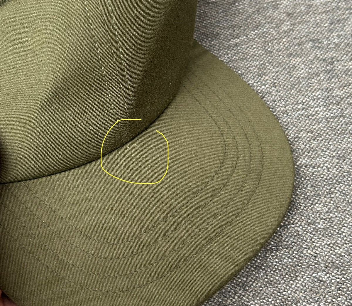 Vintage Vintage OG 106 US Army Olive Green Hot Weather Cap Sz 7 1/4 Size ONE SIZE - 7 Thumbnail