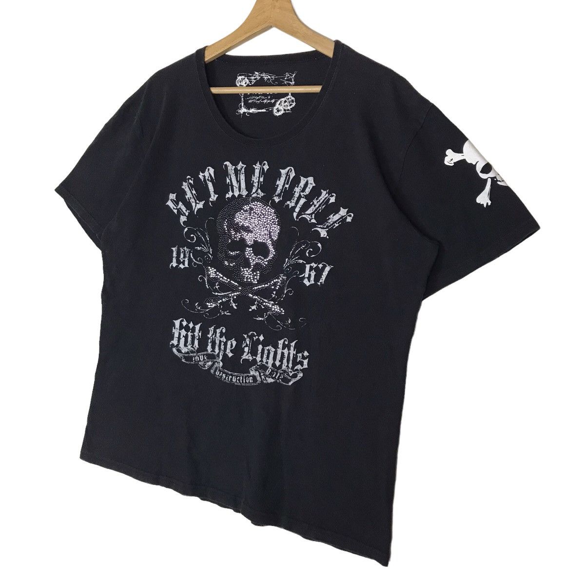 Japanese Brand Japanese Clothing Ivanhoe Skull Punk Tee Shirt Size US XXL / EU 58 / 5 - 5 Thumbnail
