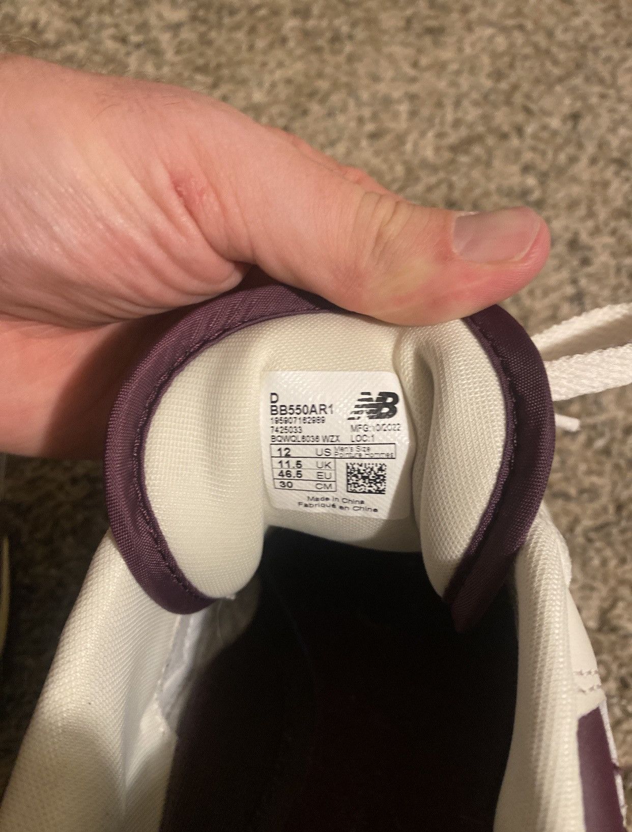 Aime Leon Dore × New Balance New Balance x Aime Leon Dore 550 Shoes Purple/white size 12 Size US 12 / EU 45 - 9 Thumbnail