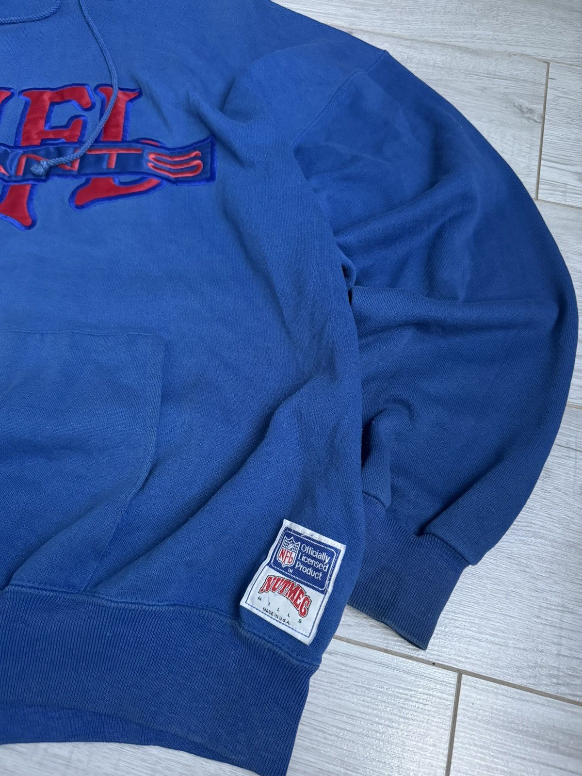 NFL × Nutmeg Vintage NFL Nutmeg New York Giants hoodie 90ʼs made in USA Size US XL / EU 56 / 4 - 2 Thumbnail