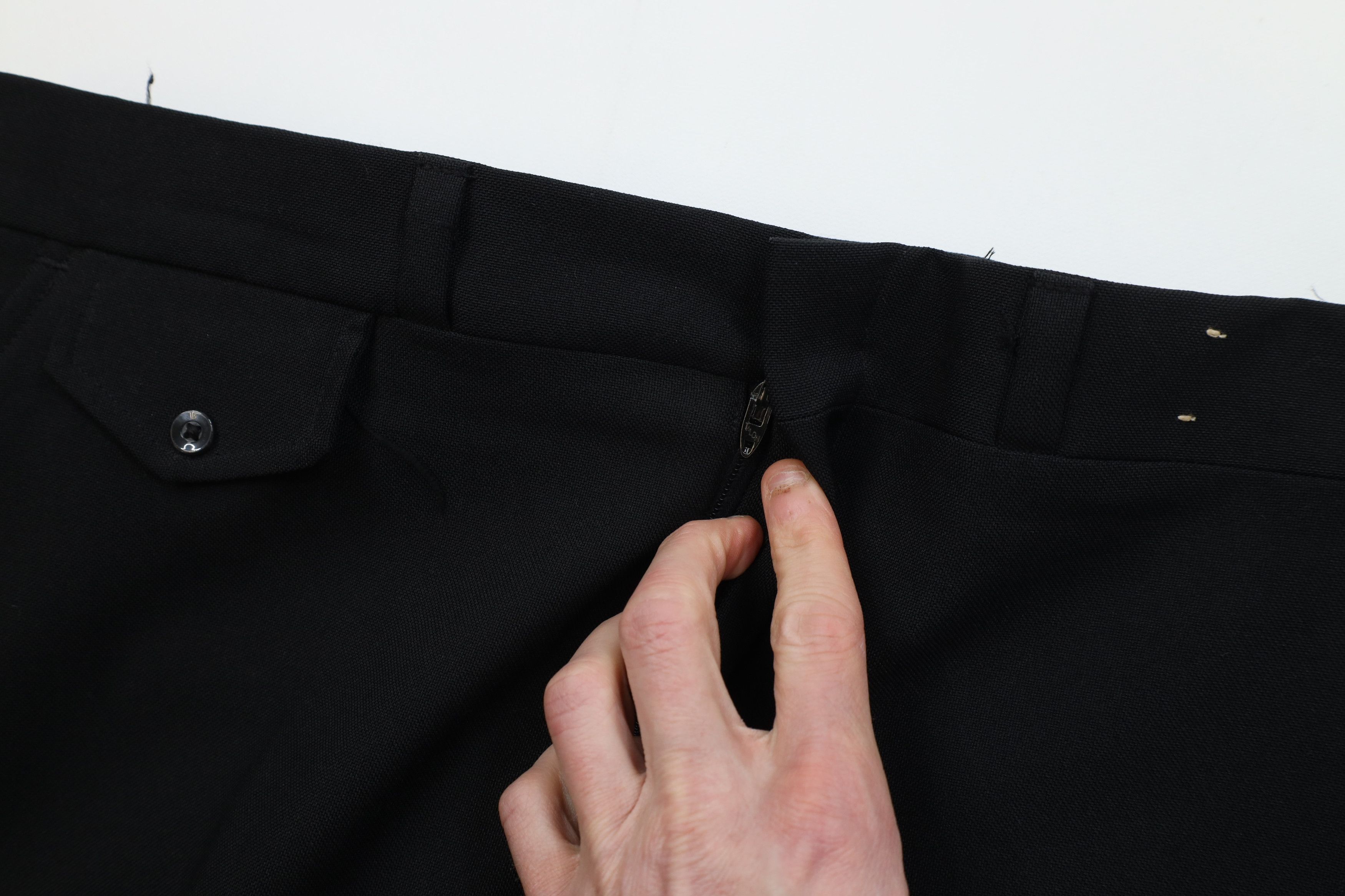 Vintage Vintage 70s Streetwear Flared Wide Leg Chino Pants Black USA Size US 36 / EU 52 - 8 Thumbnail