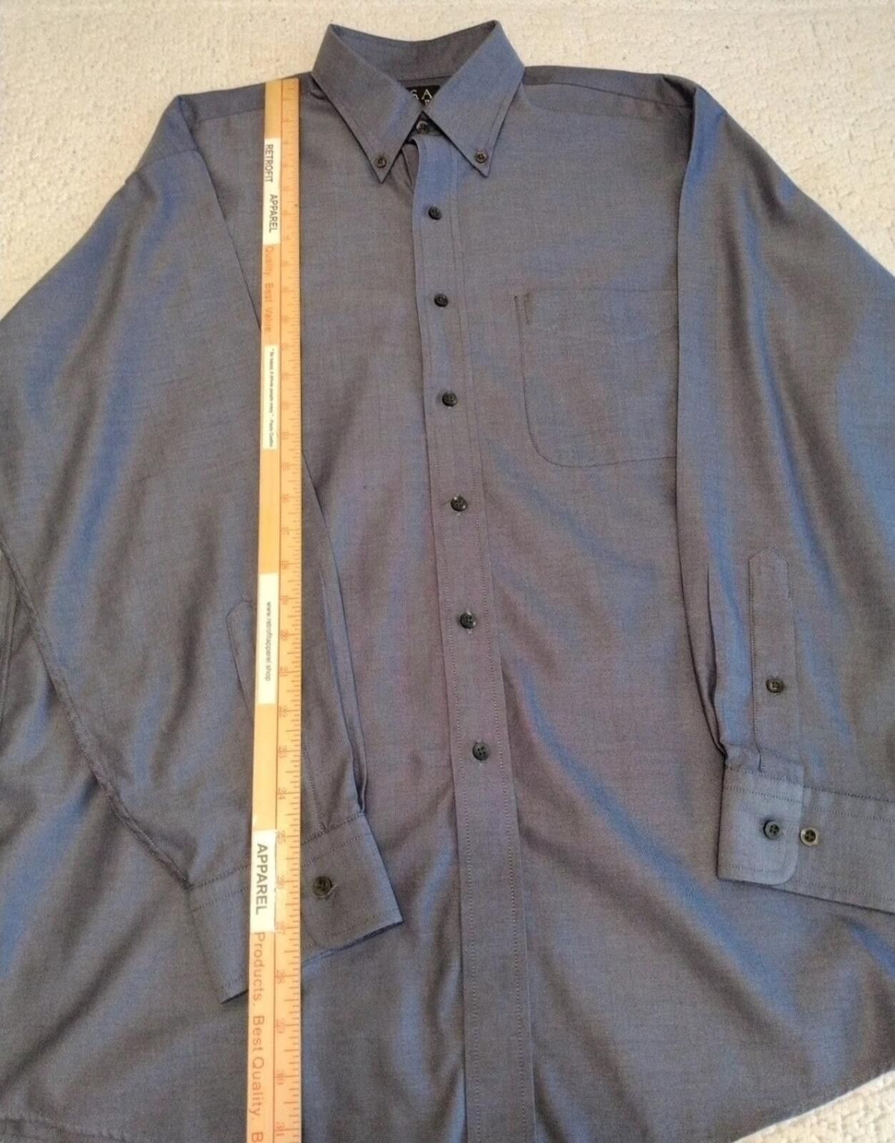 Jos. A. Bank JoS. A. BANIK Traveler's L Bluish Gray Button Down Shirt Size US L / EU 52-54 / 3 - 5 Thumbnail