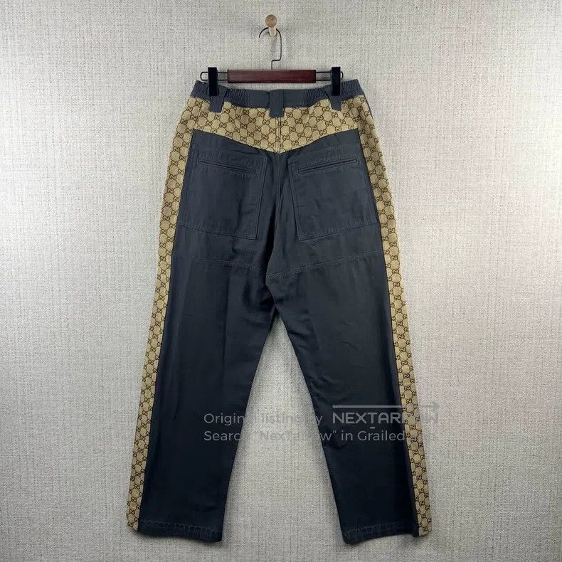 Gucci Gucci Old flower colour block zipper multi-pocket wide-leg Size US 30 / EU 46 - 3 Thumbnail