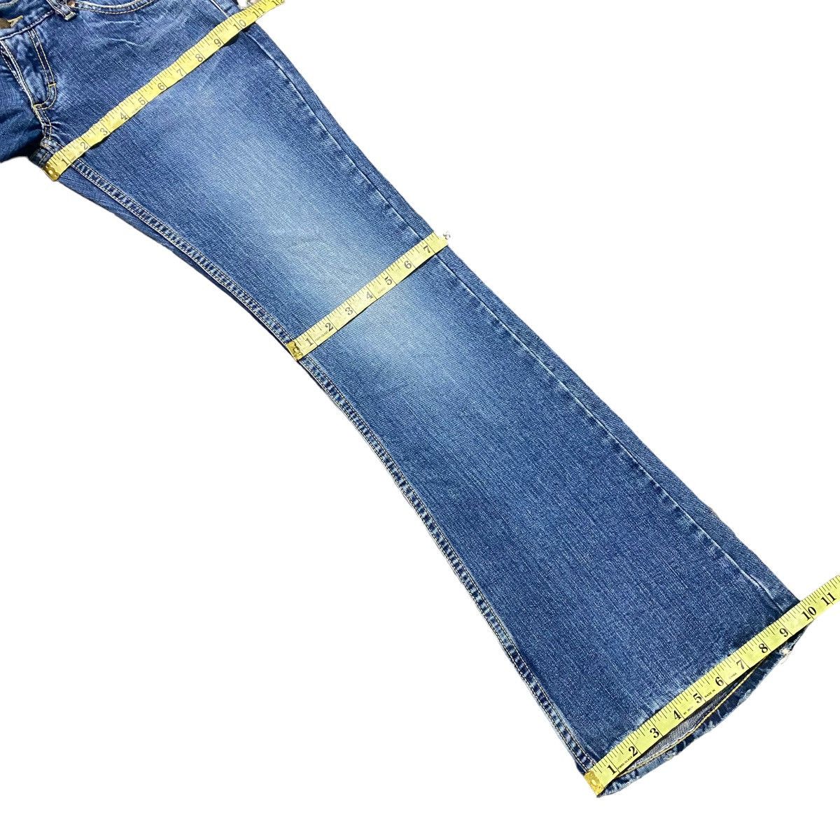 Japanese Brand Keikii Lee Denim Double Waist Flare Jeans Size US 29 - 20 Thumbnail