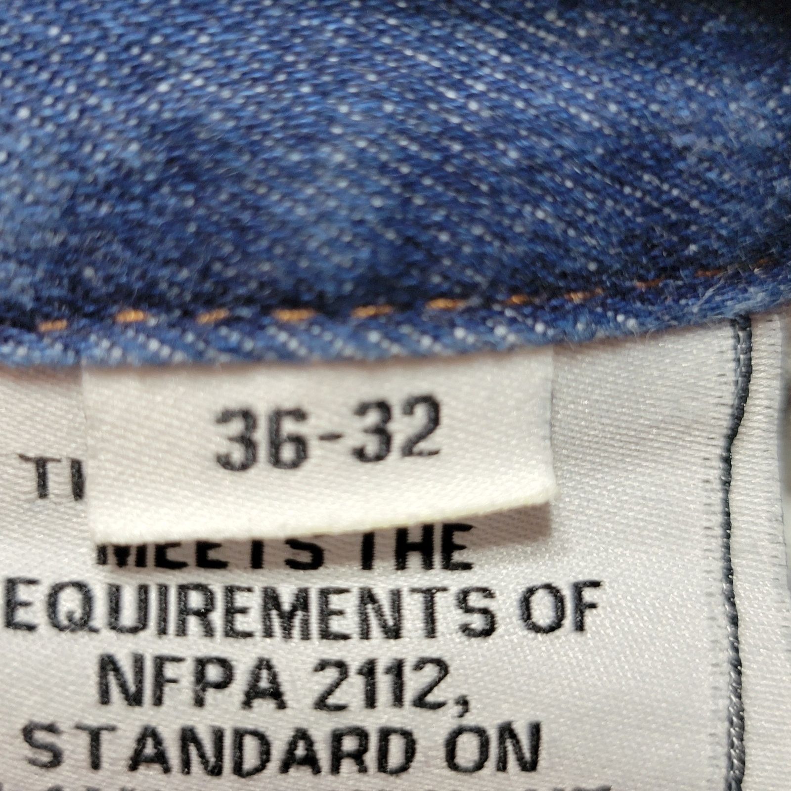 Other Rasco FR Protective Denim Straight Jeans - Size 36 X 32 Size US 36 / EU 52 - 7 Thumbnail