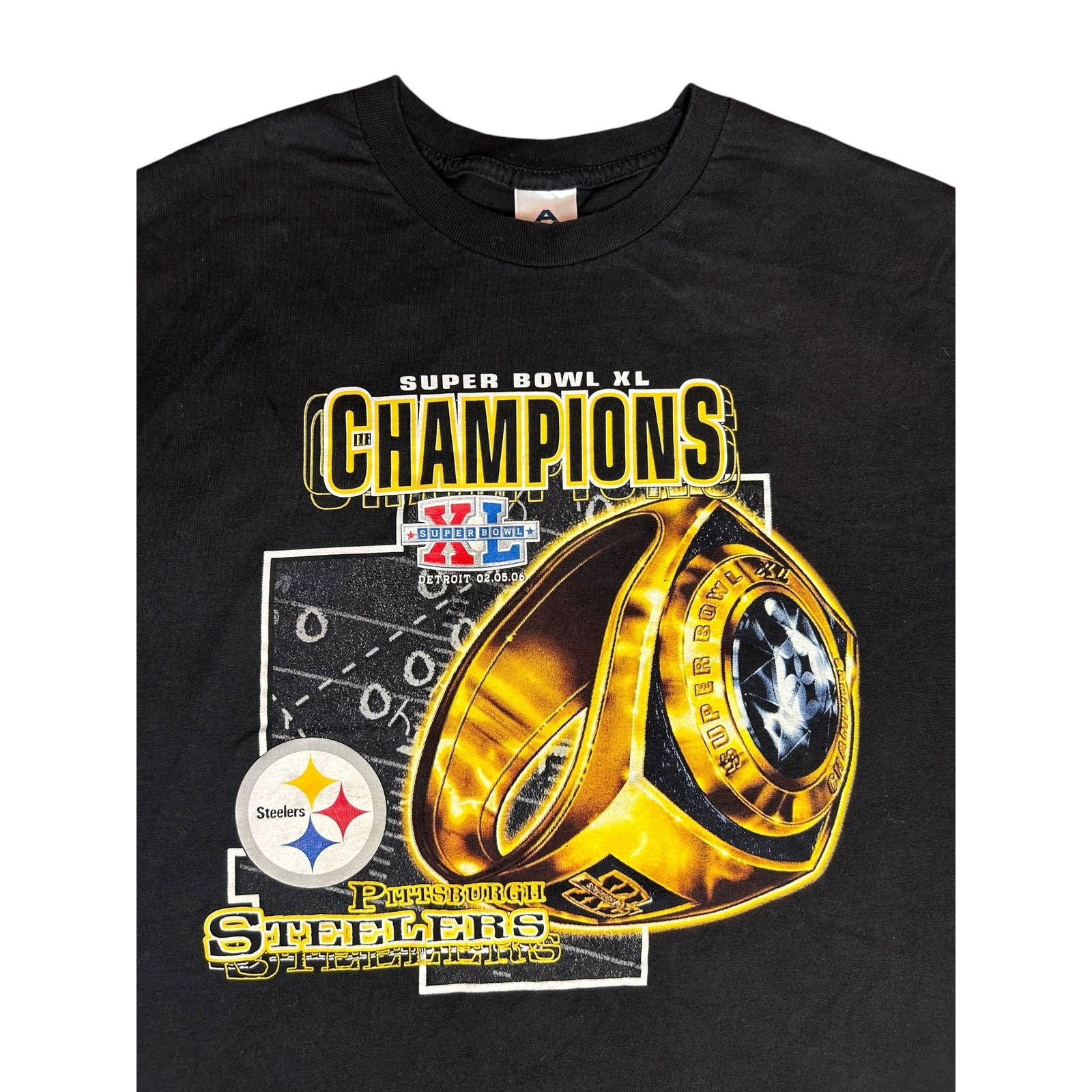 Alstyle × NFL × Vintage Vintage Pittsburgh Steelers NFL Super Bowl Champions T-Shirt Size US XL / EU 56 / 4 - 3 Thumbnail