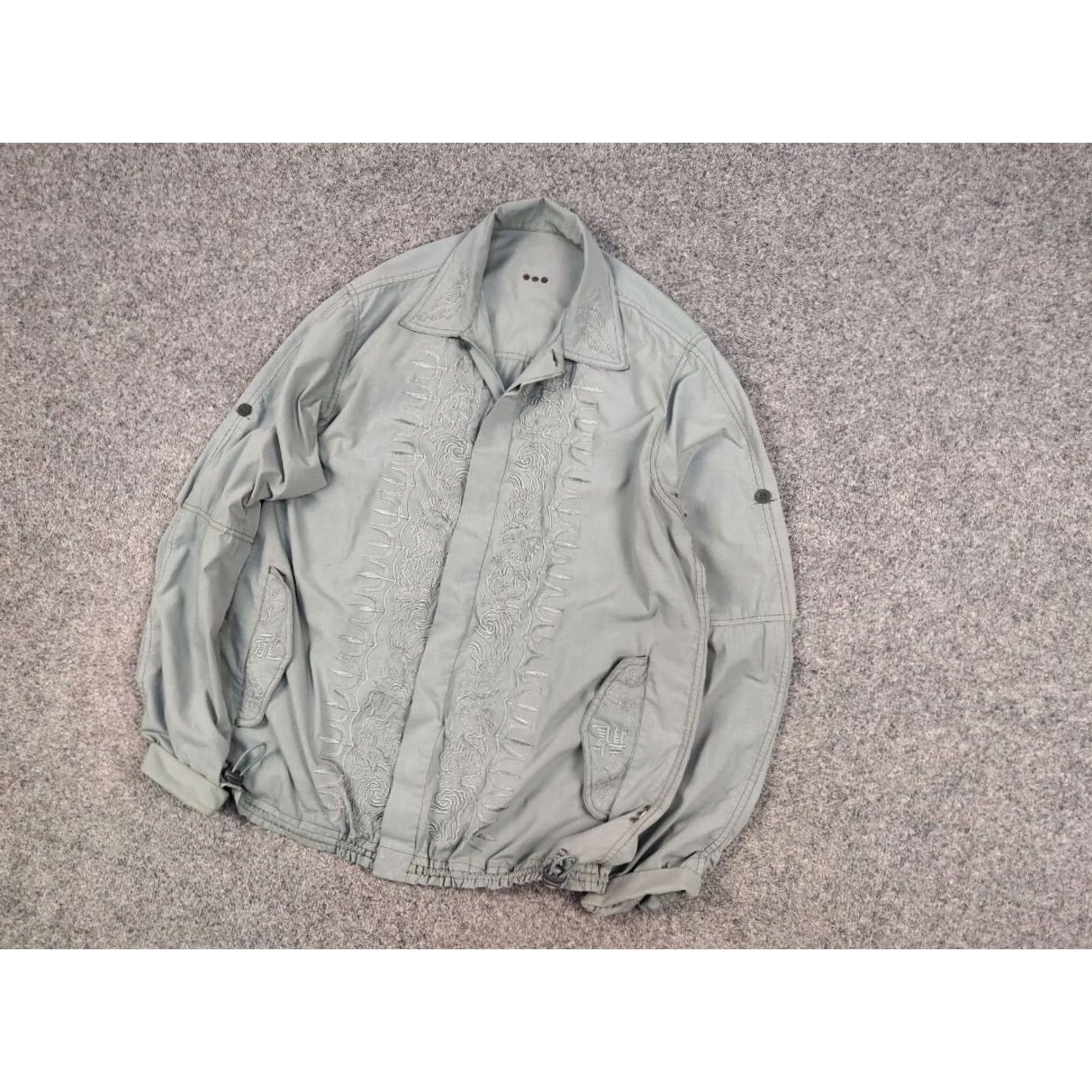 Maharishi VINTAGE Maharishi Cotton Japan Embroidered Logo Bomber Jacket Mens M Ashen gray Embroidered Logo 90s Army Designer Bomber Jacket Size US M / EU 48-50 / 2 - 3 Thumbnail