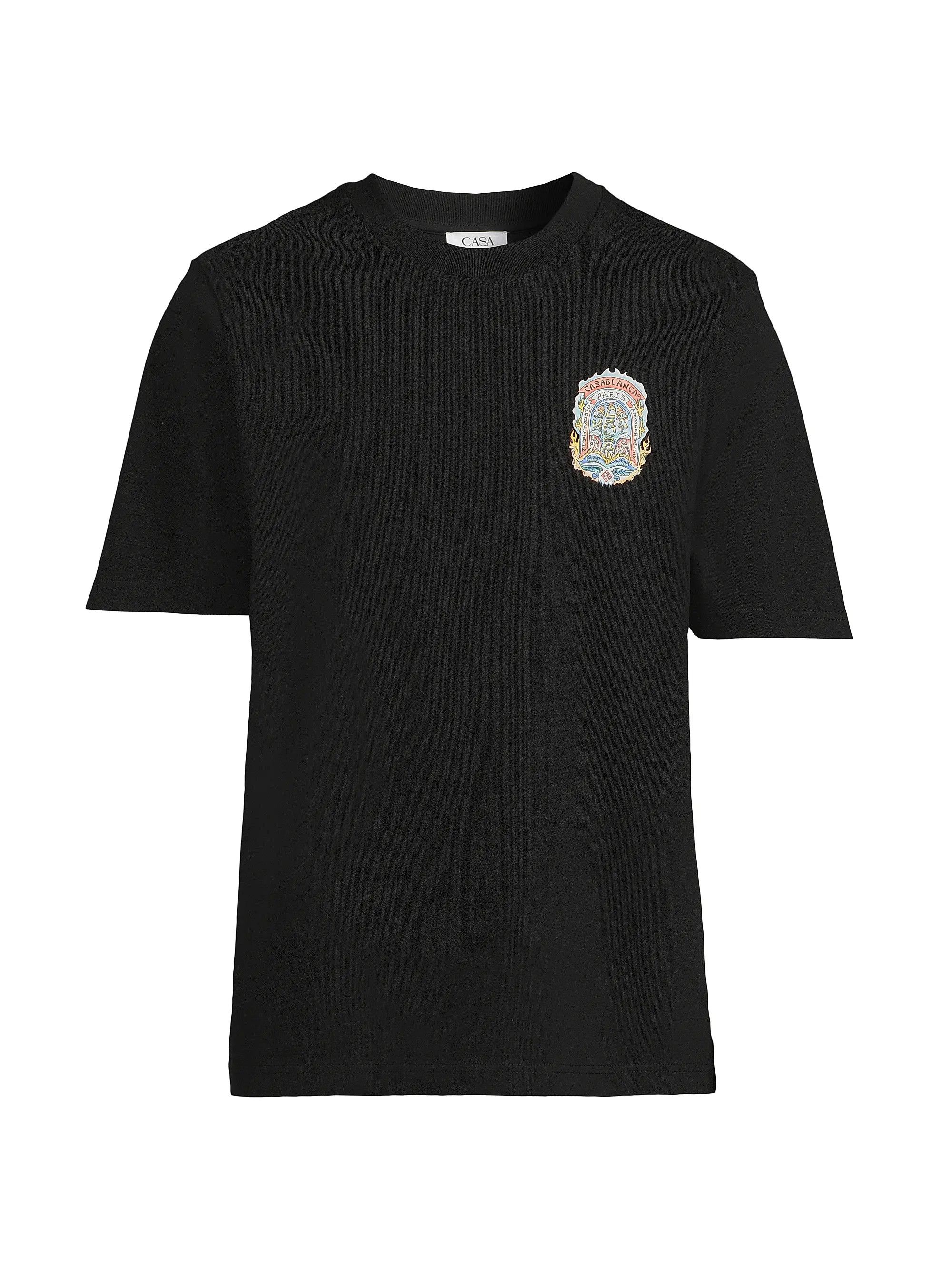 Casablanca os11x0725 Casa Way Skate Printed T-Shirt in Black Size US L / EU 52-54 / 3 - 1 Thumbnail