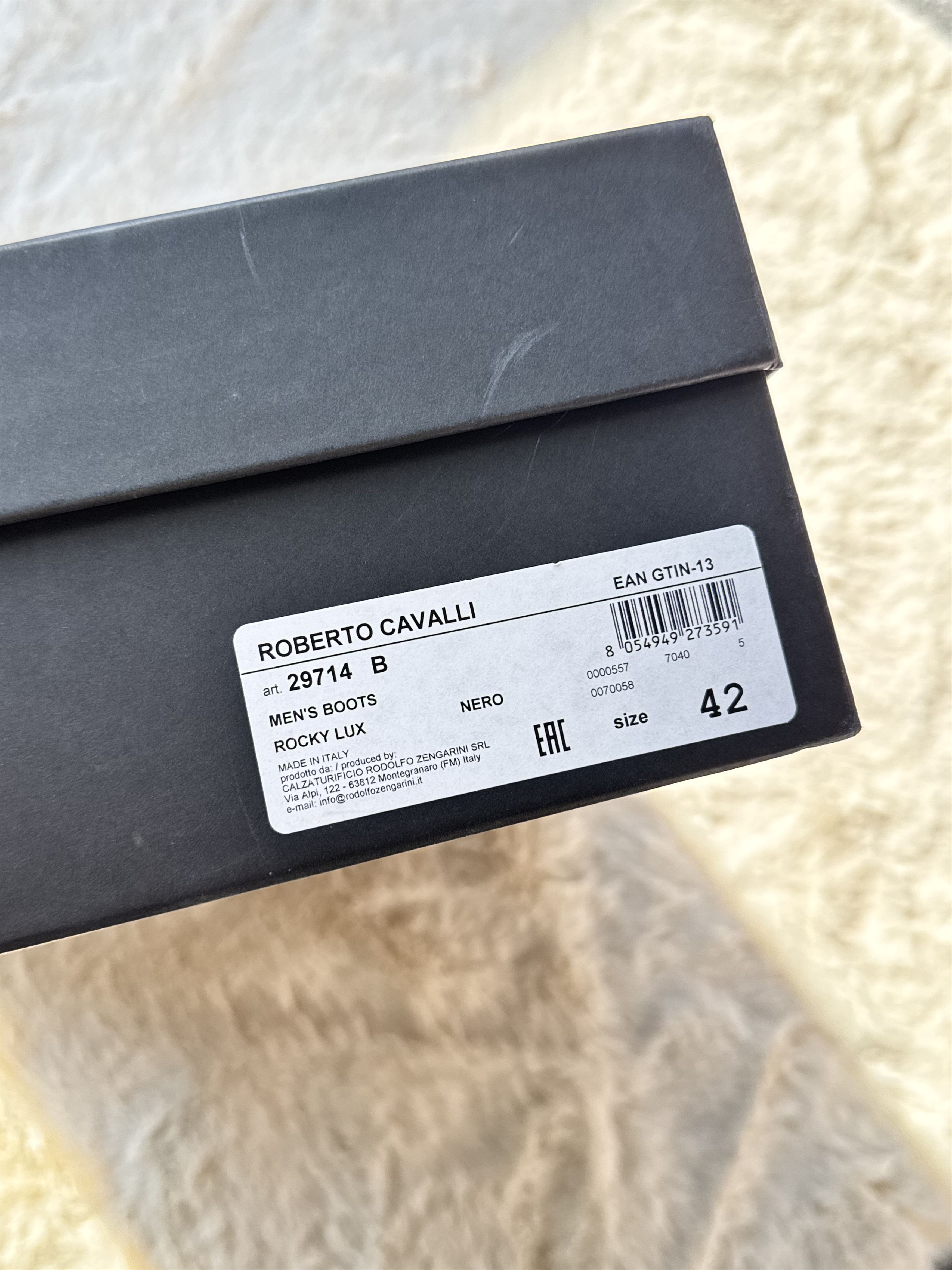 Roberto Cavalli Roberto Cavalli Combact Black Leather ankle cowboy boots 42 Size US 9 / EU 42 - 12 Thumbnail