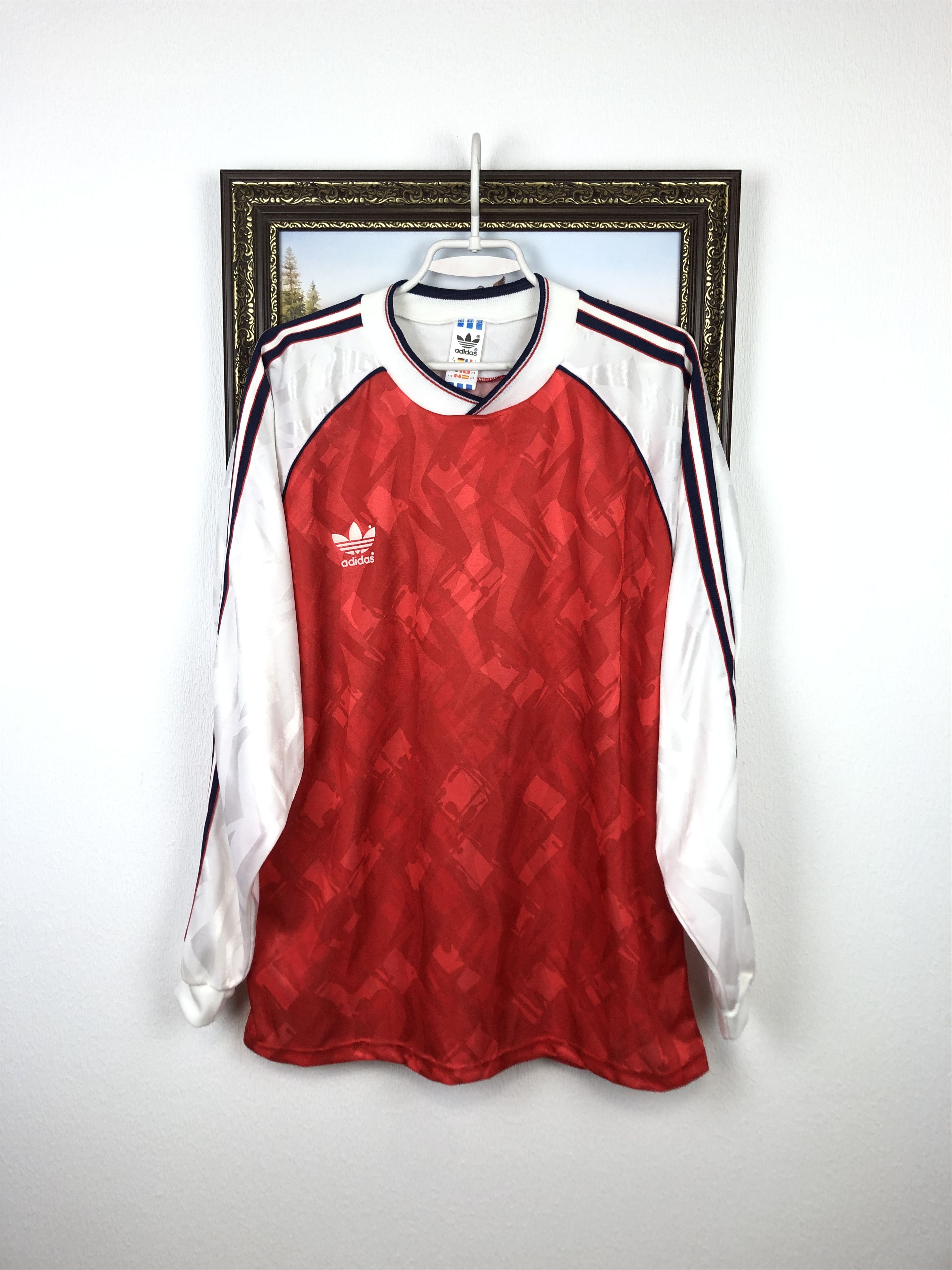 Vintage 90's Arsenal Football Template Shirt Soccer Jersey