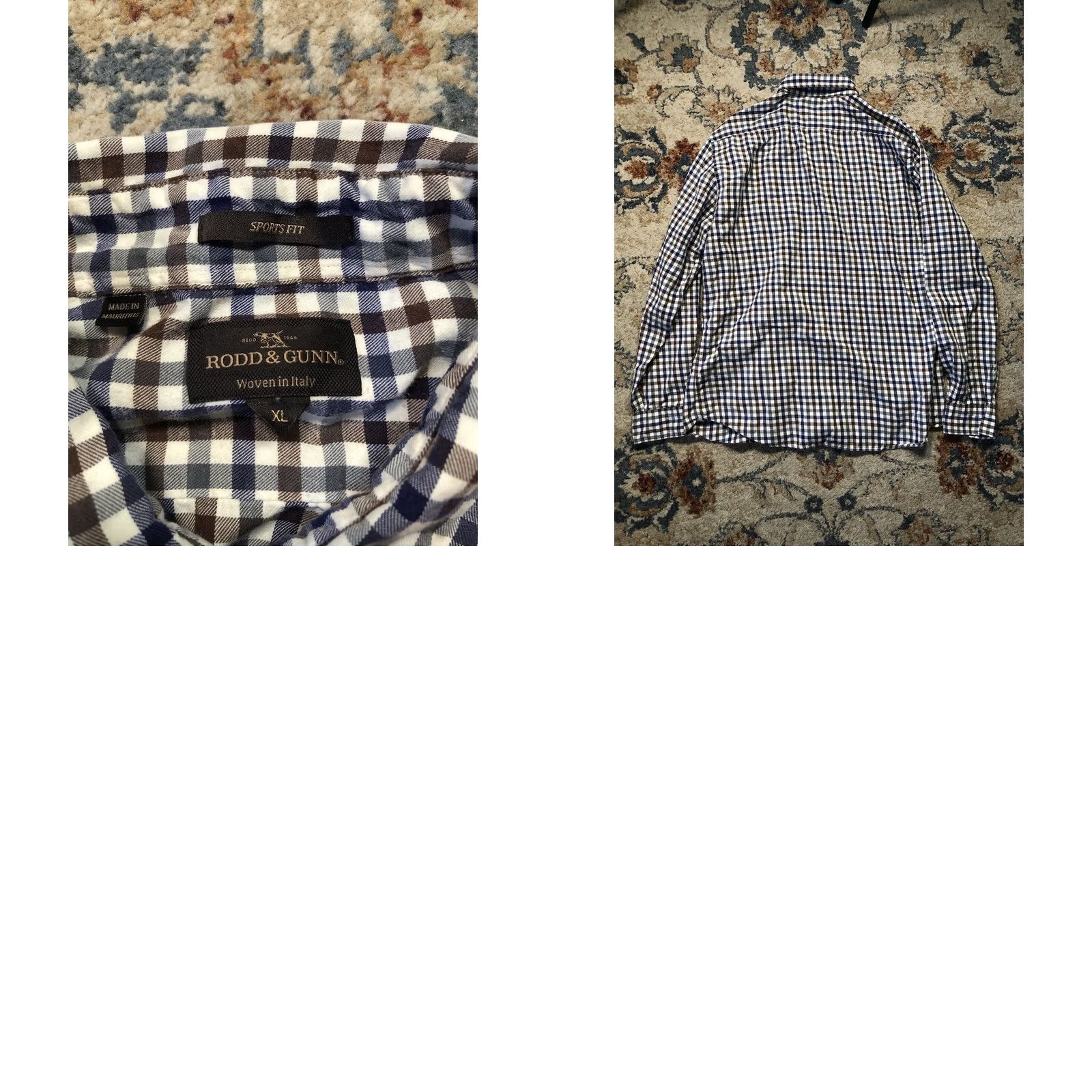 Rodd & Gunn Rodd & Gunn Shirt Plaid Button Down Men’s XL Blue Multicolor Cotton Athletic Sports Fit Long Sleeve Button-Up Collared Size US XL / EU 56 / 4 - 8 Thumbnail