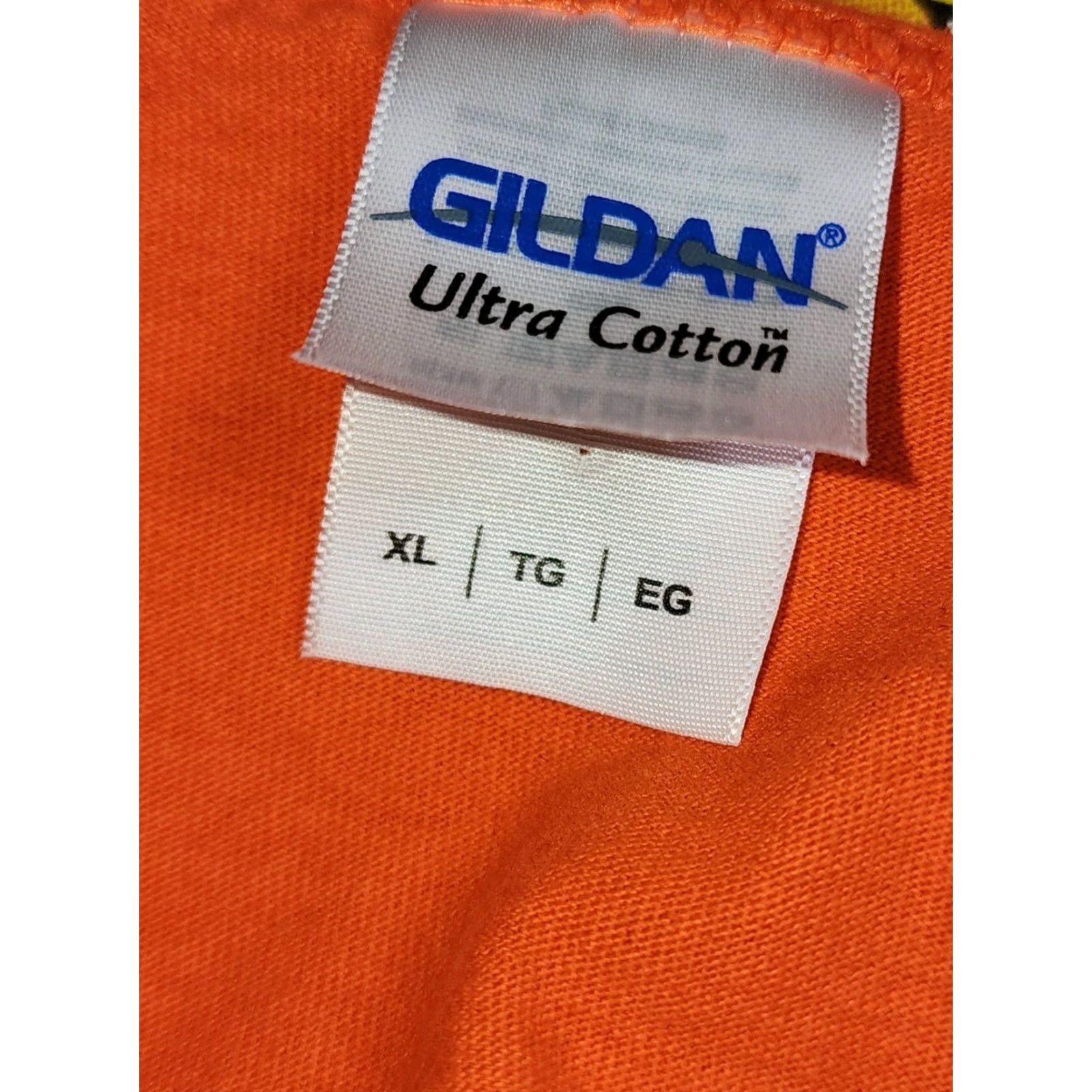 Gildan Retro Gildan Tank Top Shirt Diner New Smyrna Beach FL Mens XL Orange Beach Retro, 2000s, Cotton, Lightweight, Crew Neck, Sleeveless, Graphic Print Size US XL / EU 56 / 4 - 4 Thumbnail