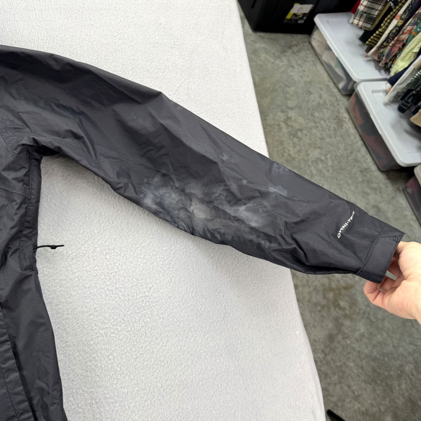 Vintage Columbia Jacket Womens Small Black Hooded Full Zip Raincoat Outdoors Parka Coat Size S / US 4 / IT 40 - 3 Thumbnail