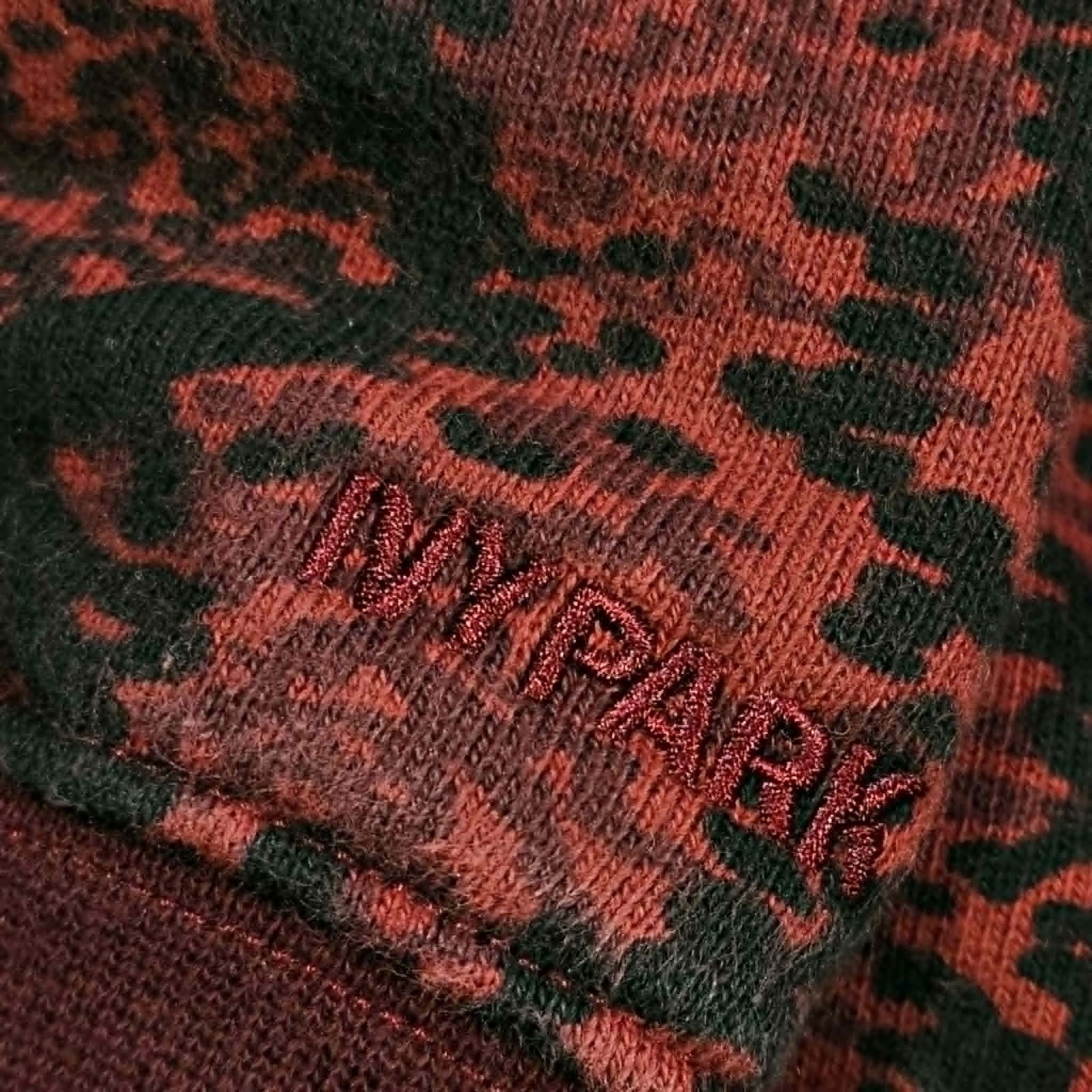 Adidas Adidas X Ivy Park Burgundy All Over Print Hoodie Sweatshirt Size US L / EU 52-54 / 3 - 5 Thumbnail