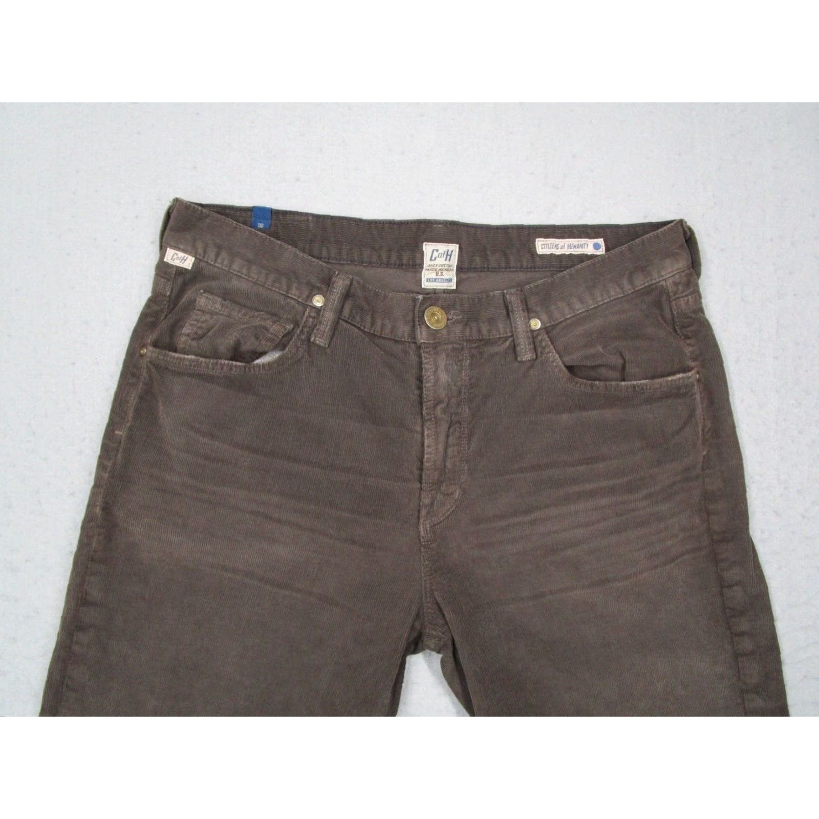Citizens Of Humanity Citizens of Humanity Pants Mens 34 Sid Straight Brown Corduroy Casual Work 34x29 Size US 34 / EU 50 - 2 Thumbnail