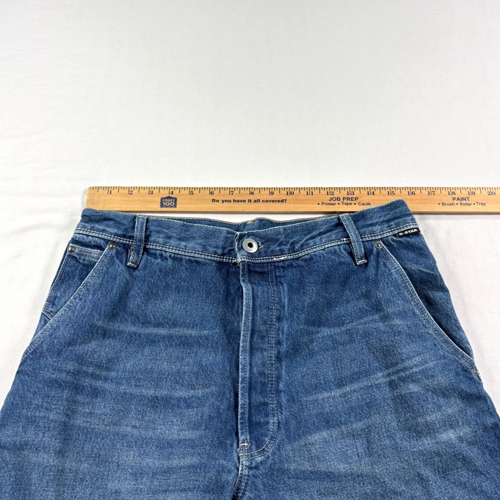 G-Star G-Star Raw Jeans Mens 30x30 Blue Grip 3D Relaxed Tapered Denim Hip Hop Jeans Size US 30 / EU 46 - 7 Thumbnail