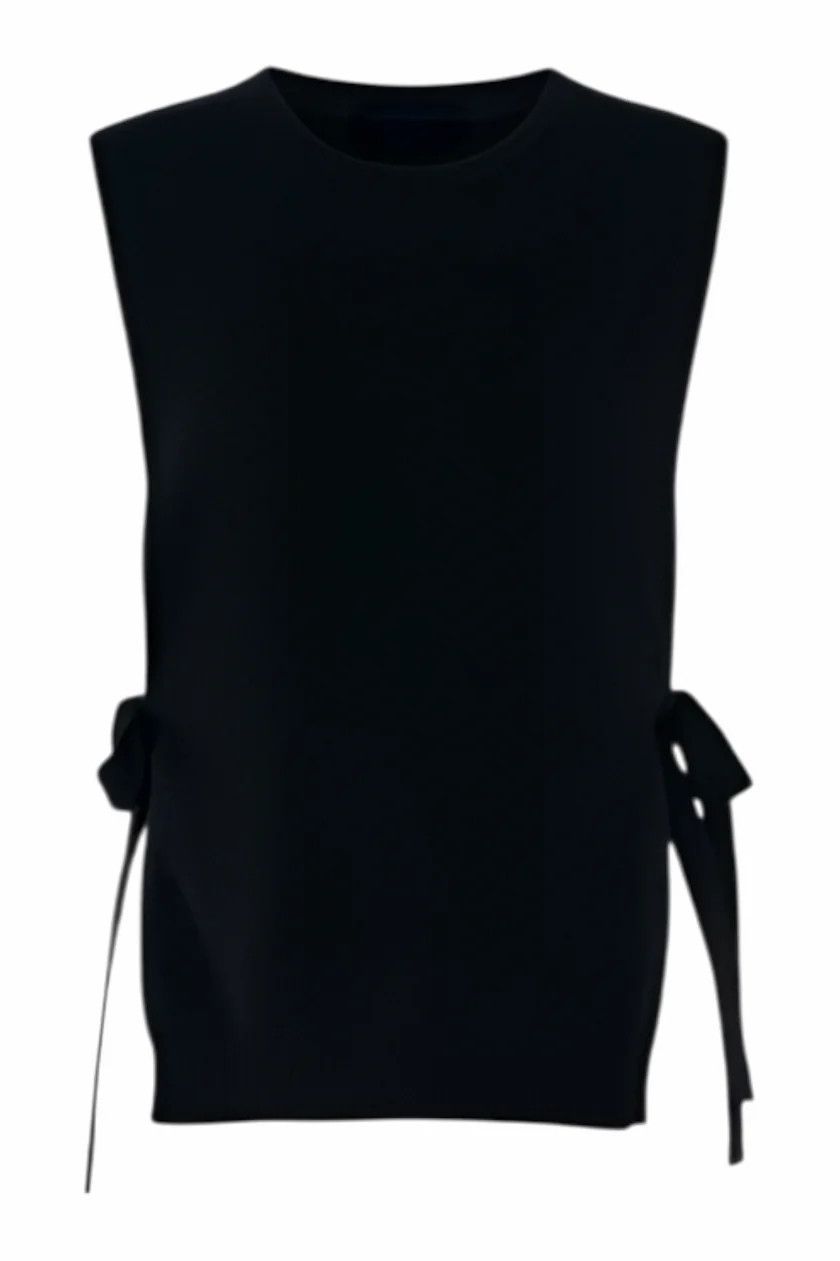 Valentino o1y0326 Sleeveless Sweater in Black Size S / US 4 / IT 40 - 1 Thumbnail