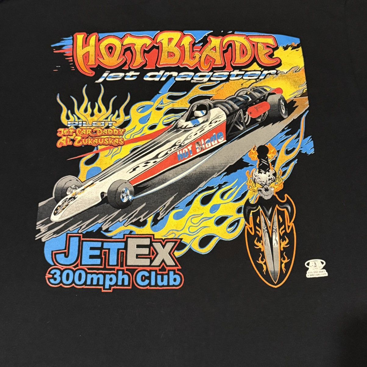 Vintage Vintage Hot Blade Jet Dragster T-Shirt Black Large Size US L / EU 52-54 / 3 - 2 Thumbnail
