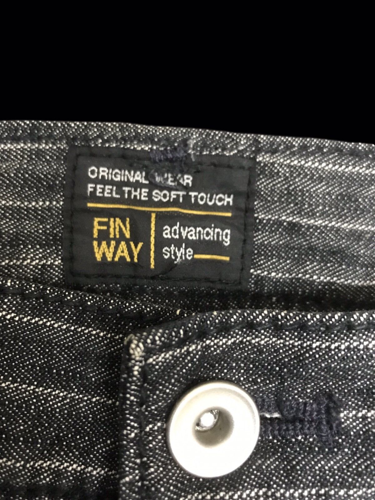 Japanese Brand 💥VERY RARE💥FINWAY STRIPE Herring Bone Twill PANT F144 Size US 29 - 7 Thumbnail