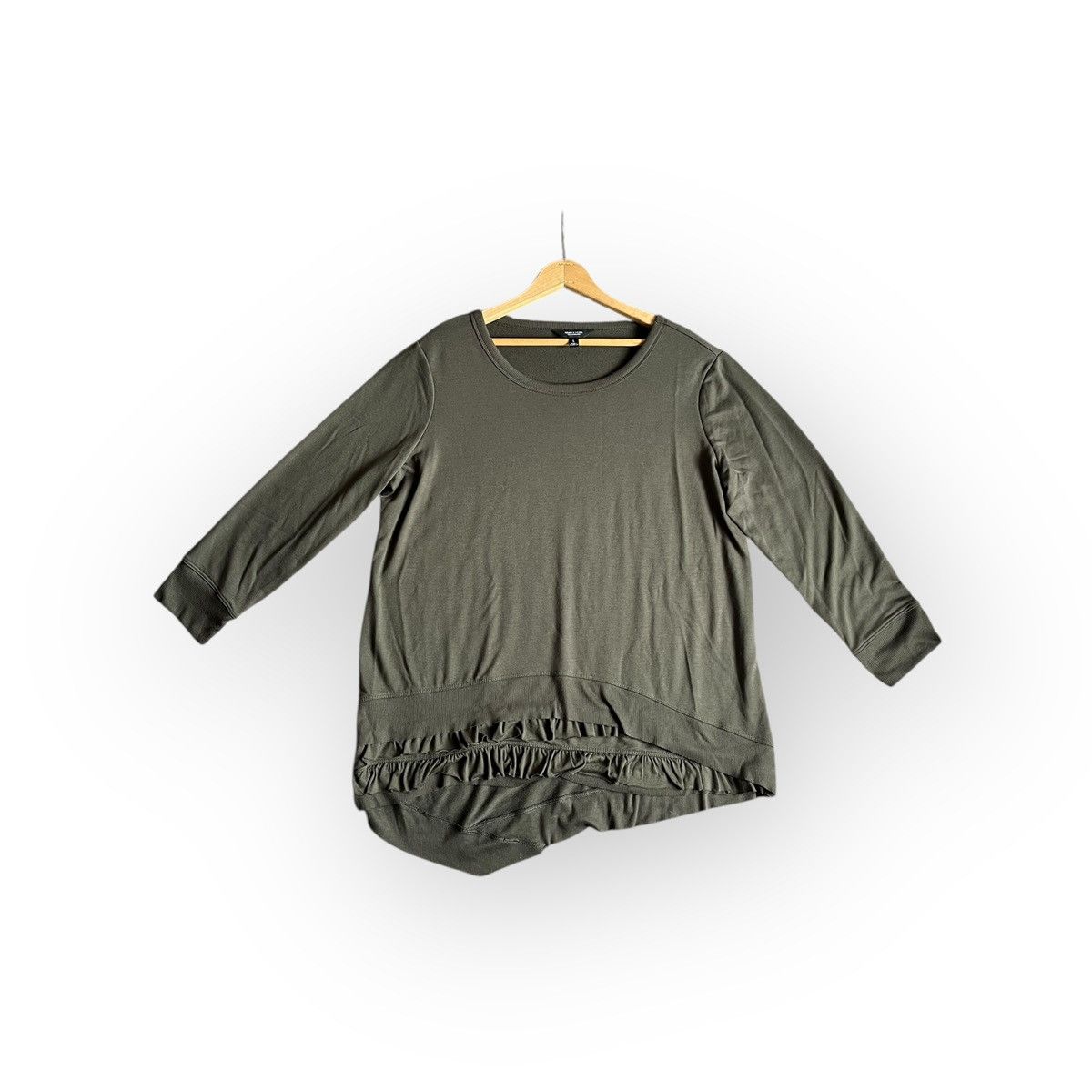 Vera Wang Simply Vera Vera Wang Asymmetric Hem Pullover Size L / US 10 / IT 46 - 1 Thumbnail