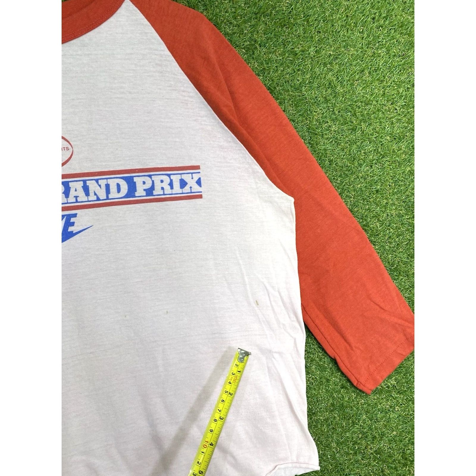 Nike VINTAGE Nike Shirt Mens Large Raglan Sleeve Baseball Tee Masters Grand Prix 90s Size US L / EU 52-54 / 3 - 5 Thumbnail