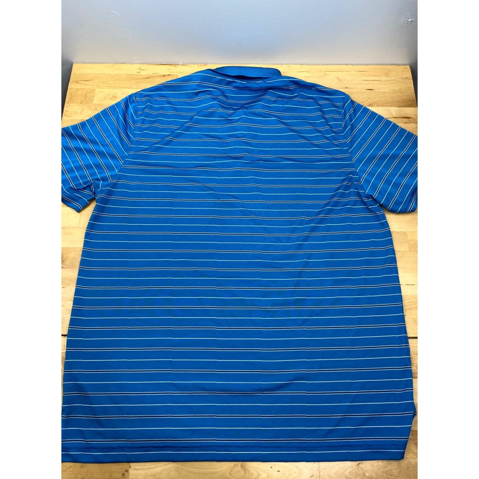 Izod IZOD Polo Shirt Mens XL Light Blue Striped Golf 3695 Size US XL / EU 56 / 4 - 6 Thumbnail