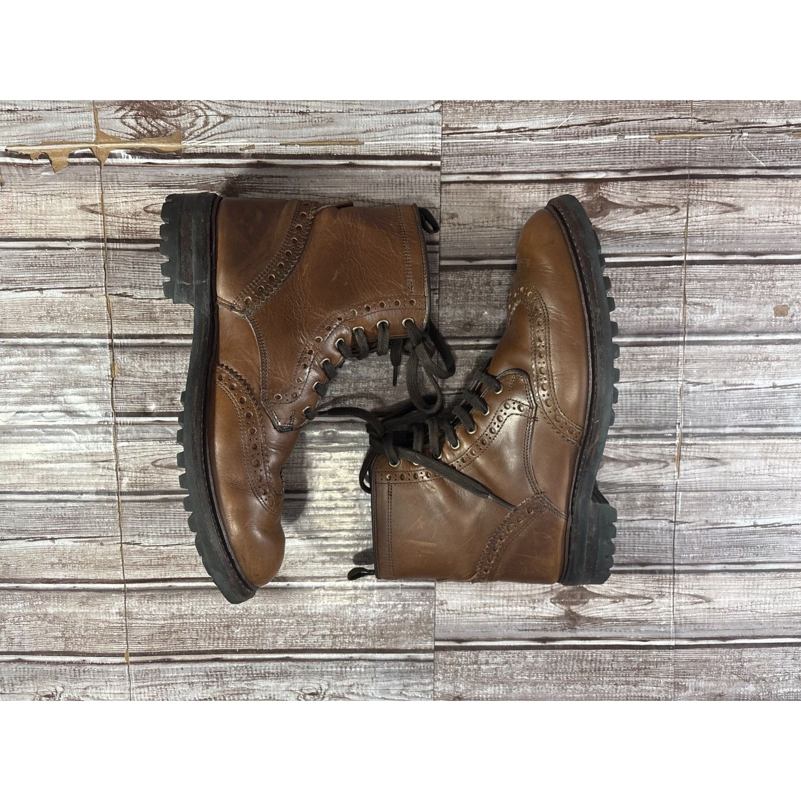 Allen Edmonds Allen Edmonds "CHAPMAN" WEATHERPROOF Wingtip Boots sz 8 D co Size US 8 / EU 41 - 5 Thumbnail