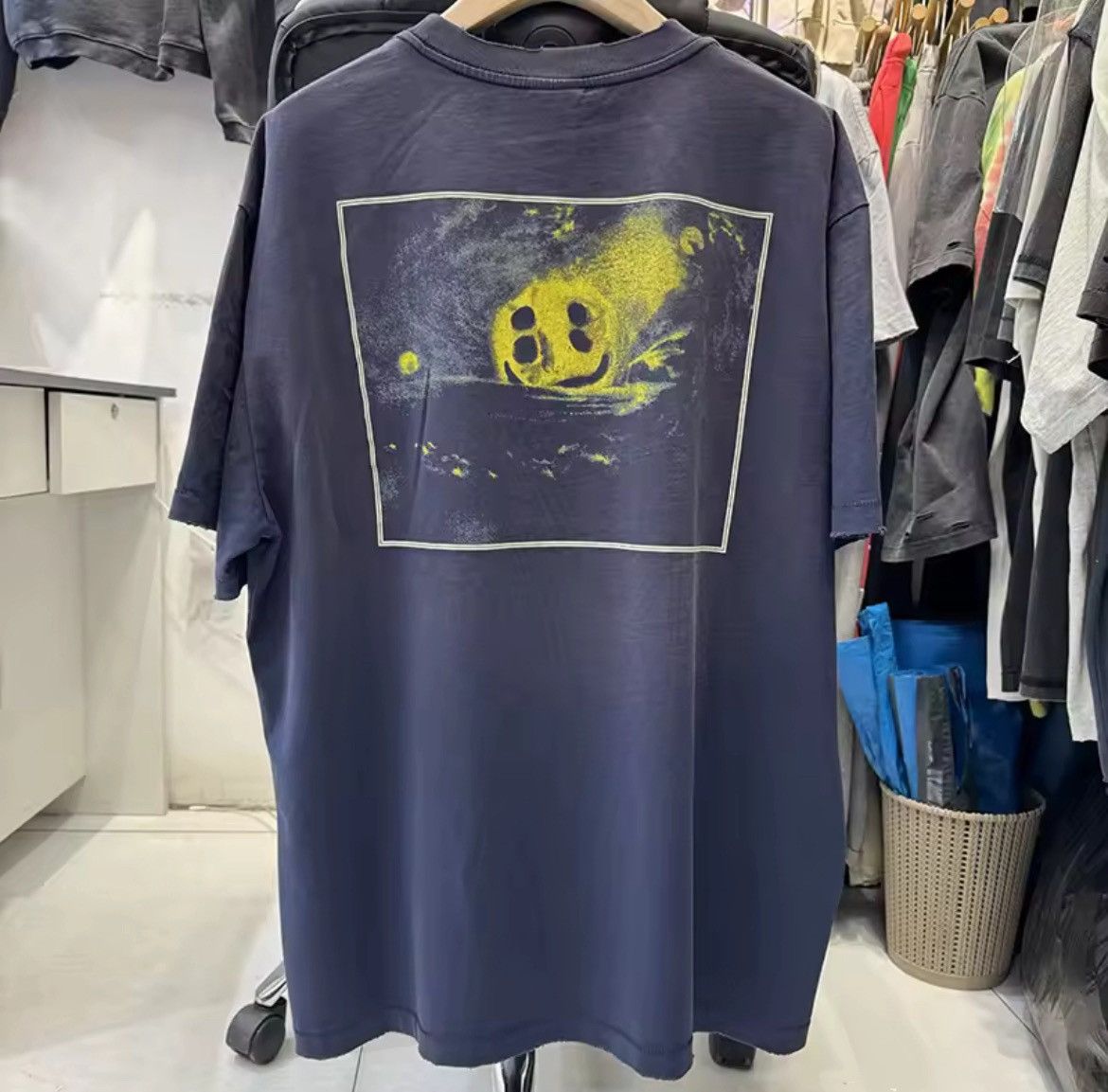 Vintage Washed Blue Smashing Pumpkin Graphics Printed T Shirt Size US S / EU 44-46 / 1 - 4 Thumbnail