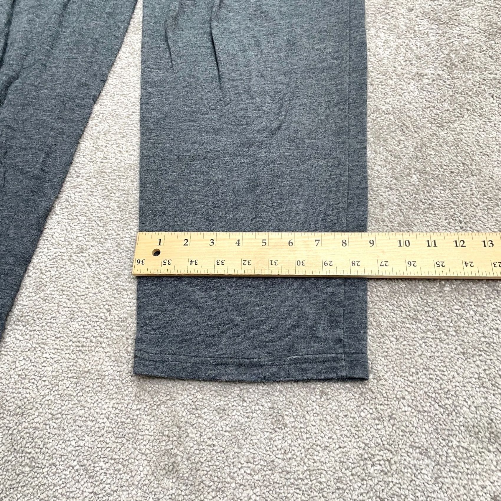 Vintage Bobbie Brooks Lounge Sweatpants Womens 20W Gray Wide Leg Elastic Casual 36x28 Size 42" / US 20 - 6 Thumbnail