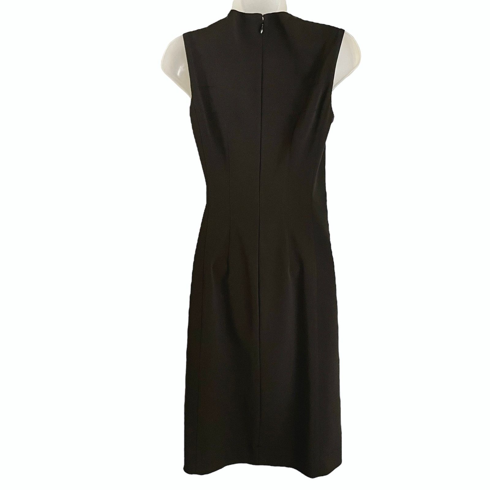 Prada × Vintage Prada Vintage Black Embroidered Knee-Length Sheath Dress Size XS / US 0-2 / IT 36-38 - 2 Thumbnail