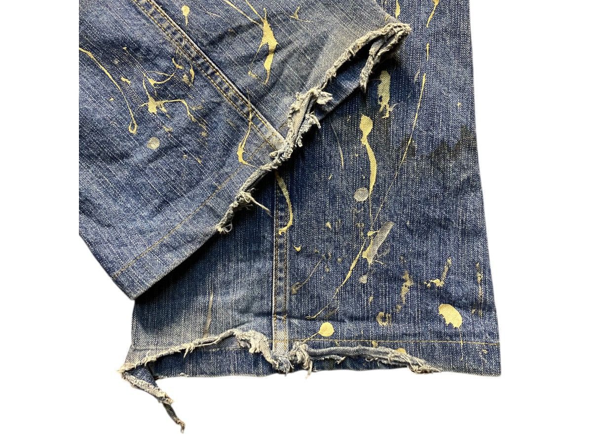 Tornado Mart Tornado Mart Gold Splatter Flare Lace Up Jeans Size US 32 / EU 48 - 12 Thumbnail