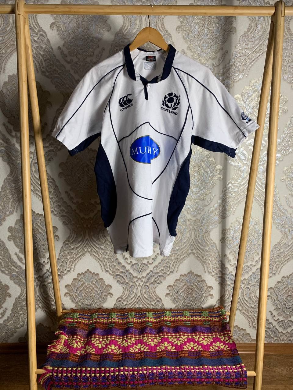 Canterbury of New Zealand Vintage Canterbury Scotland Retro Rugby Jersey Y2K 90s Size US M / EU 48-50 / 2 - 1 Thumbnail