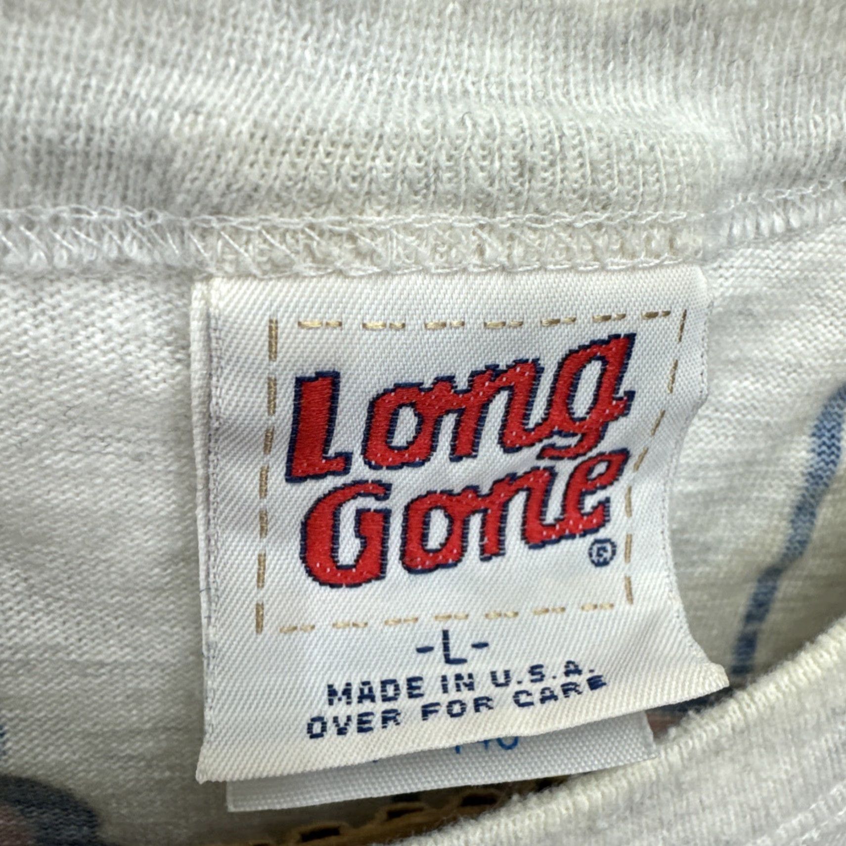 Vintage VINTAGE 90s New York Mets 1973 Long Gone All Over Print Cotton Baseball Shirt Adult Large Gray Unisex Size US L / EU 52-54 / 3 - 2 Thumbnail