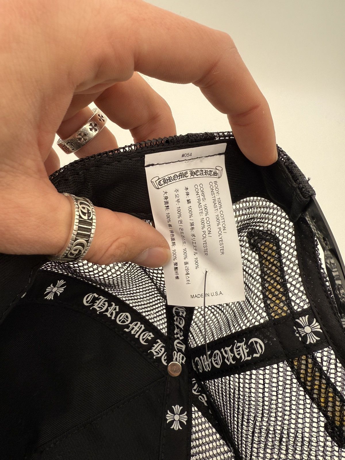 Chrome Hearts Chrome Hearts Seal Cross Plus Patch Black Trucker Hat Size ONE SIZE - 4 Thumbnail
