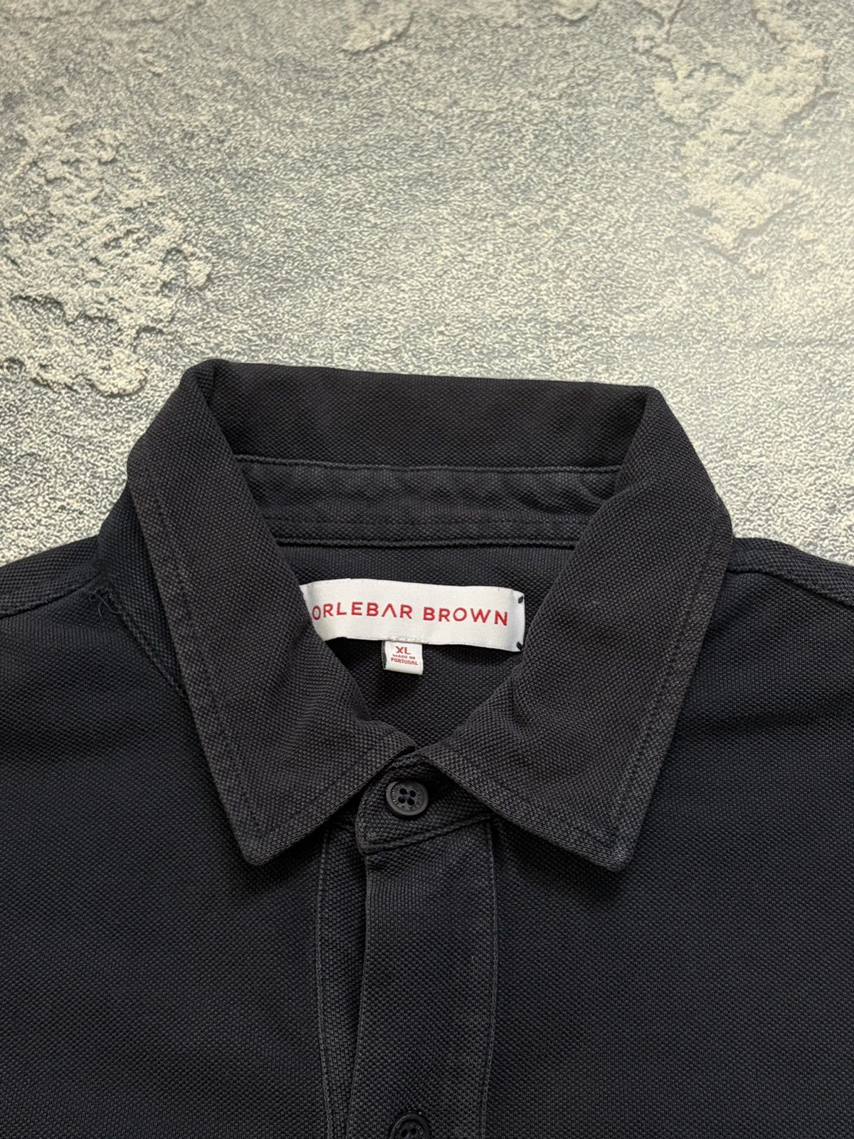 Orlebar Brown Orlebar Brown Navy Blue Terry Polo Shirt Cotton Pique XL Size US XL / EU 56 / 4 - 3 Thumbnail