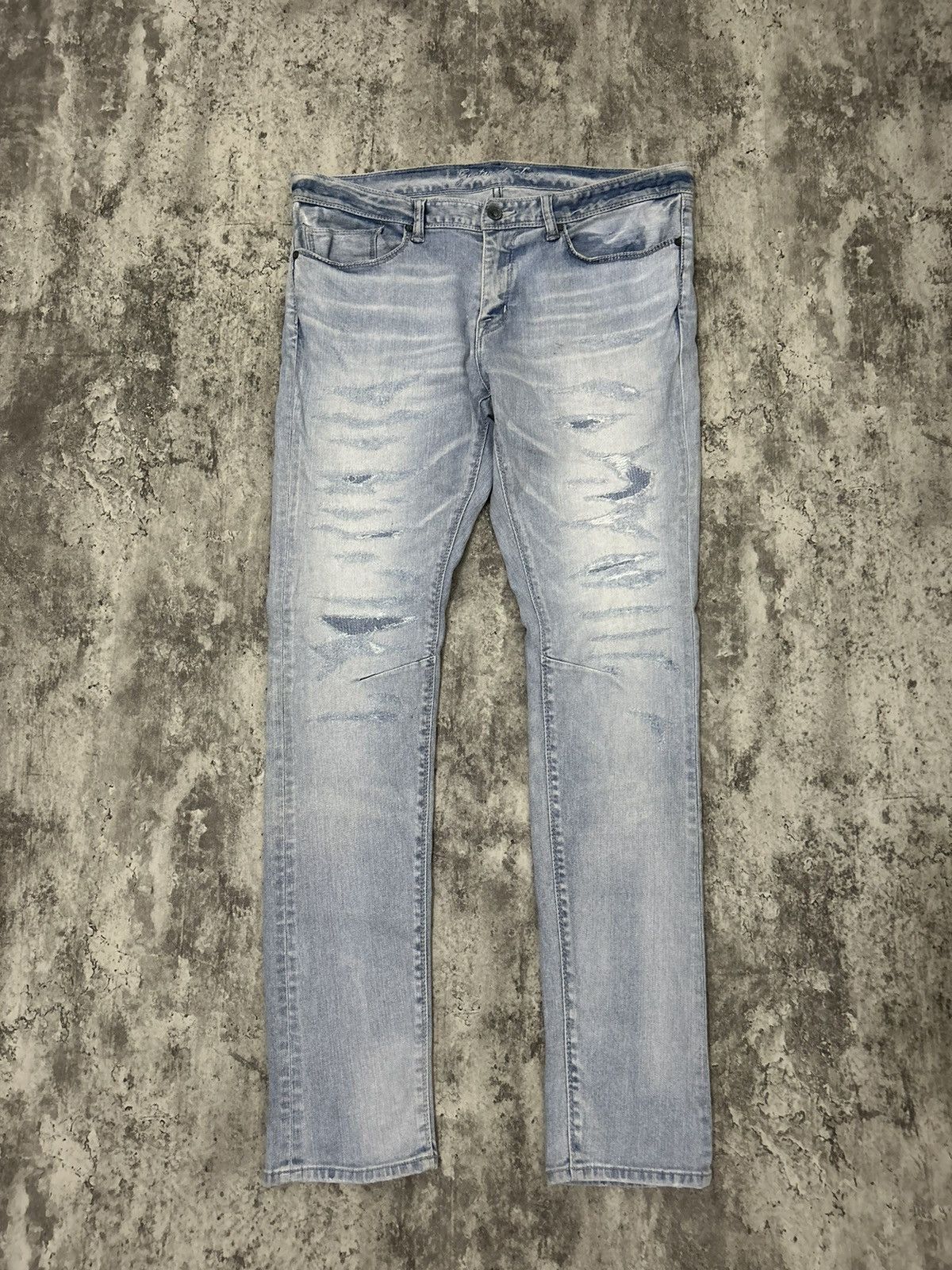 GOSTAR DE FUGA Gostar De Fuga Japan Slim Distressed Jeans Size US 34 / EU 50 - 1 Thumbnail