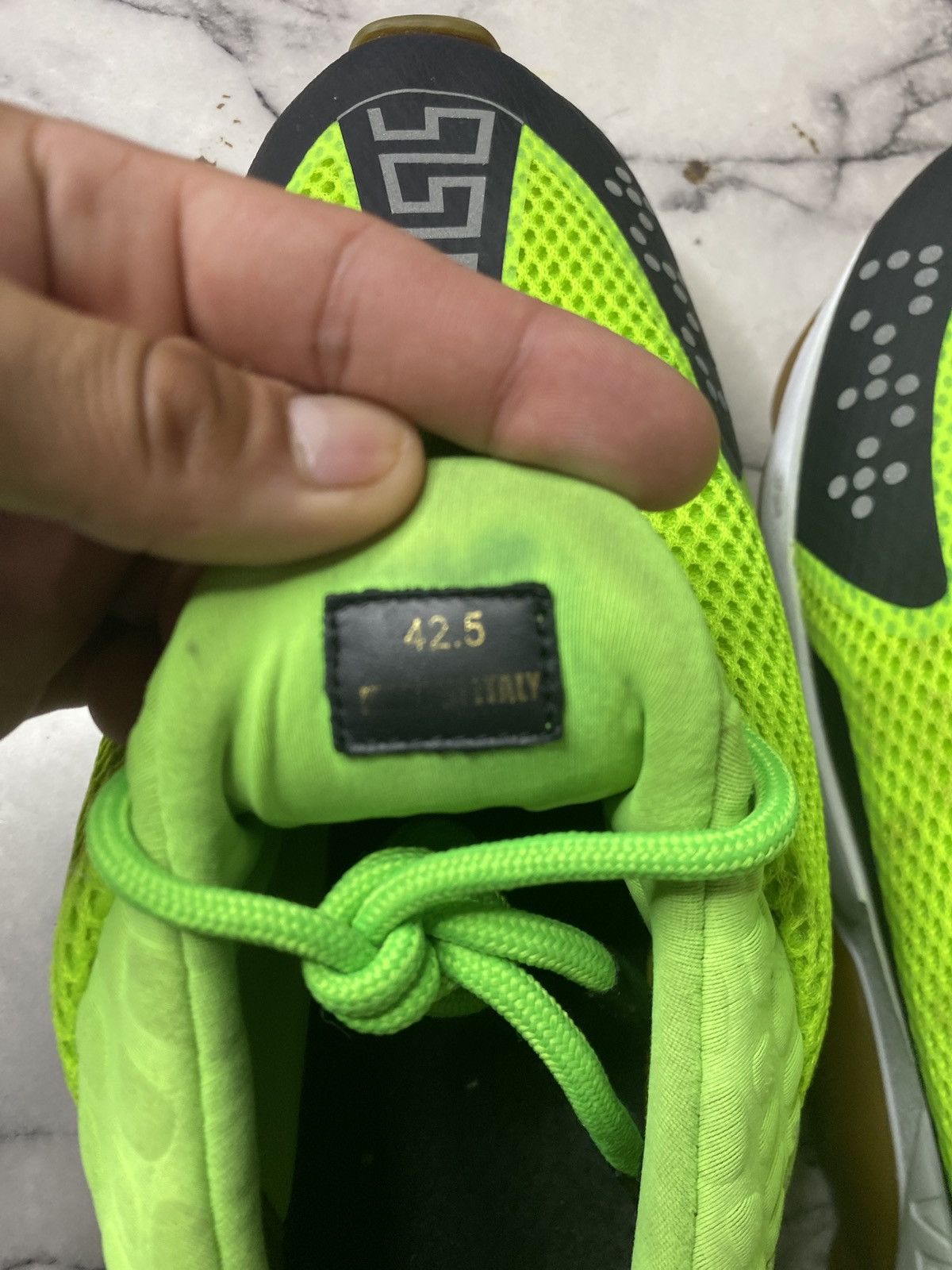 Versace Versace chain react neon green Size US 10 / EU 43 - 4 Thumbnail