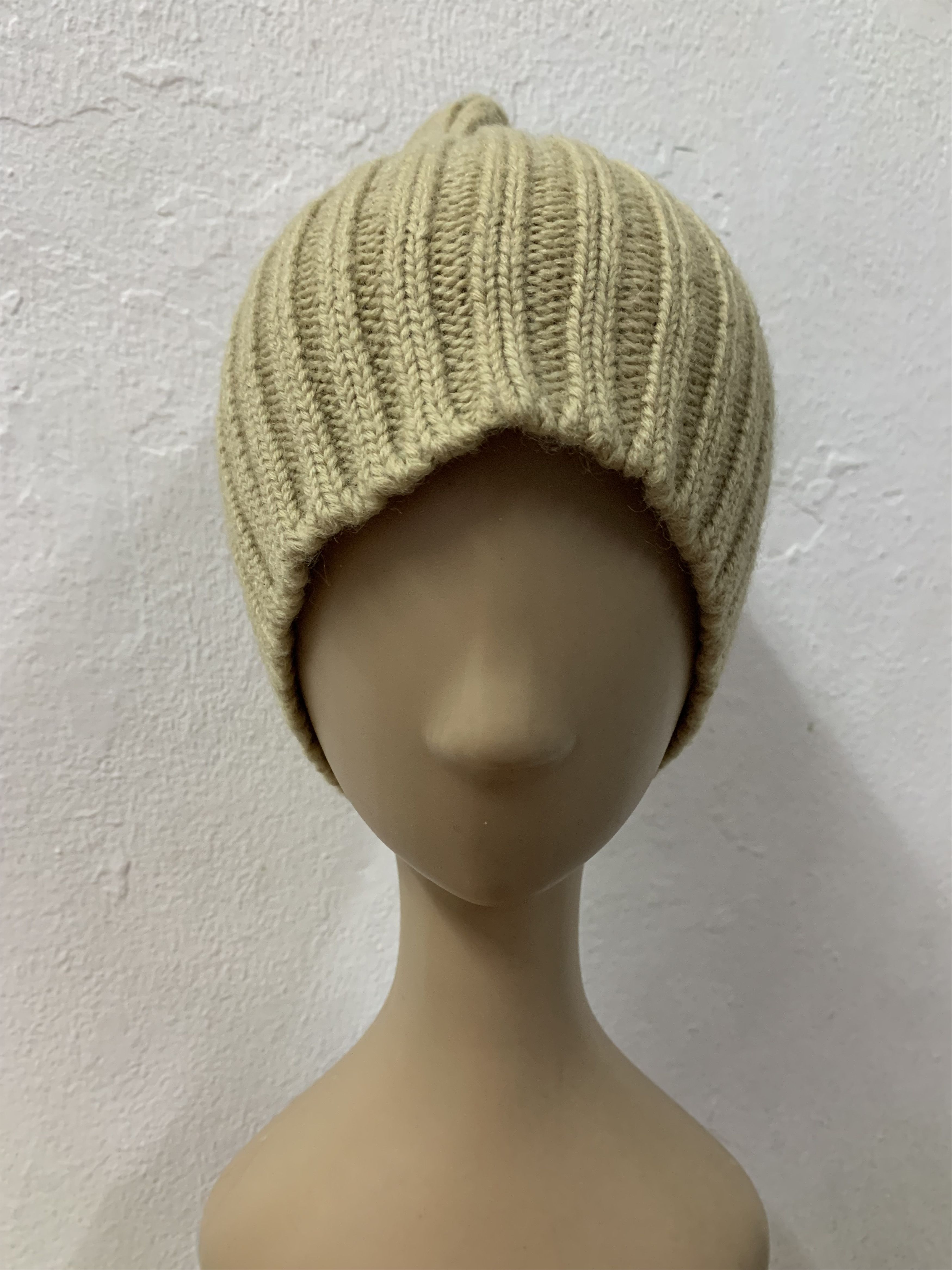 Beams Japan Beams Beige Beanie Size ONE SIZE - 1 Thumbnail