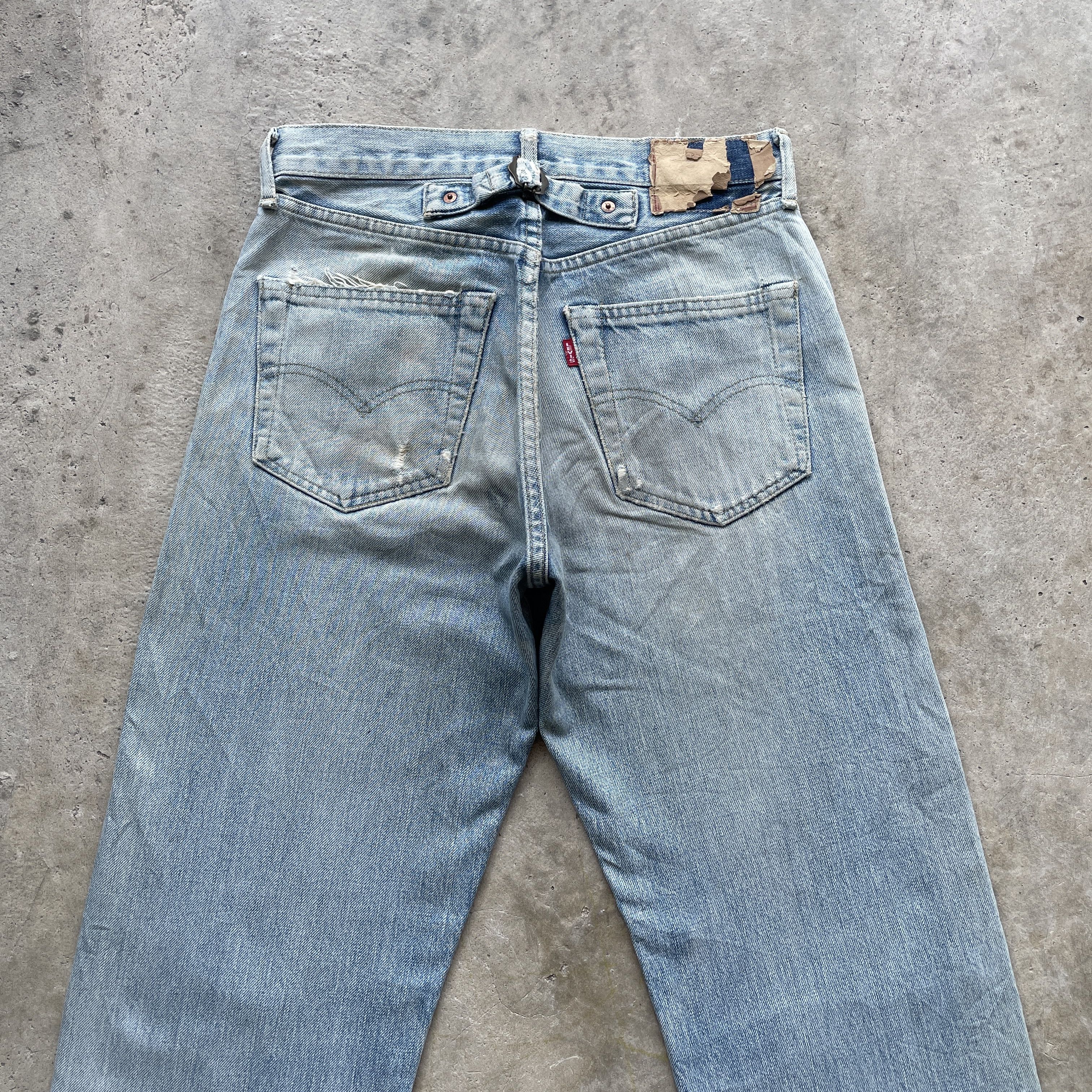 Levi's × Vintage VINTAGE LEVI’S BIG E FADED WASH DISTRESSED BUCKLE JEANS PANT Size US 29 - 12 Thumbnail